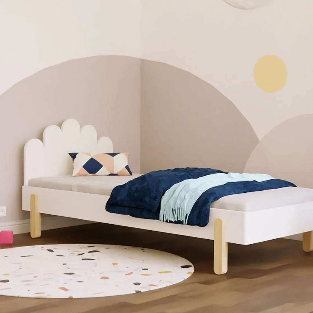 Benlemi® Children's bed with headboard NOVA 90x200 Light Grey - Image 3
