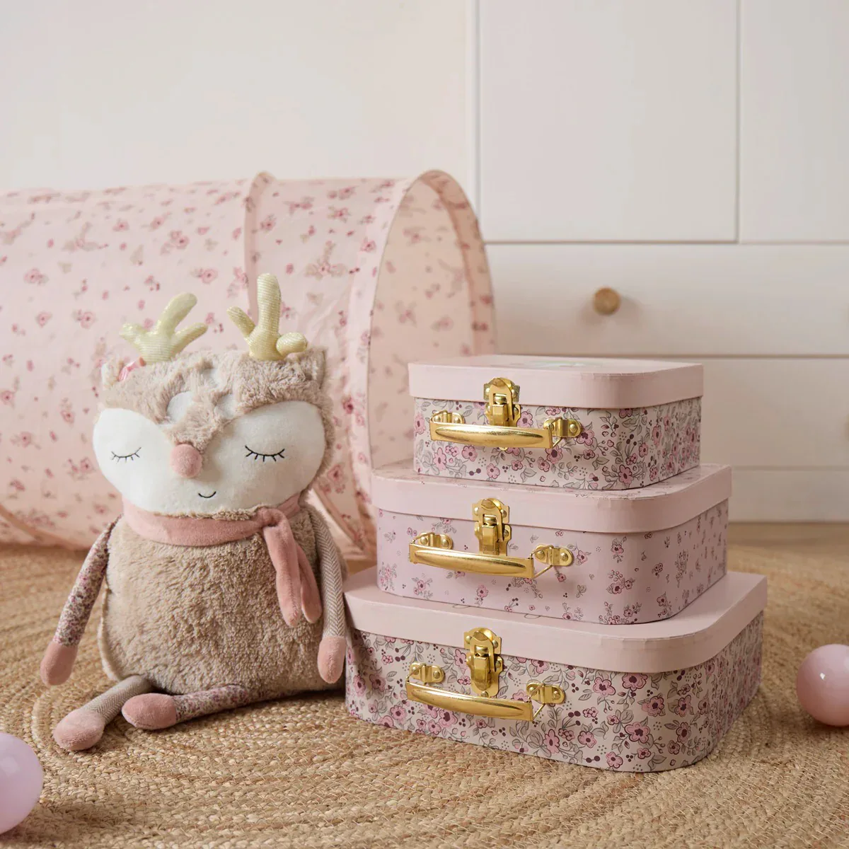 Bieco® 3-Piece Suitcase Set Ella Dreamy Flowers - Image 4