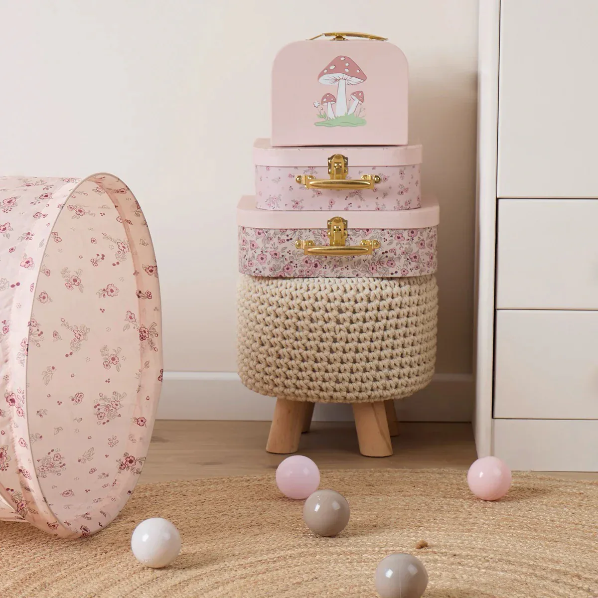 Bieco® 3-Piece Suitcase Set Ella Dreamy Flowers - Image 7