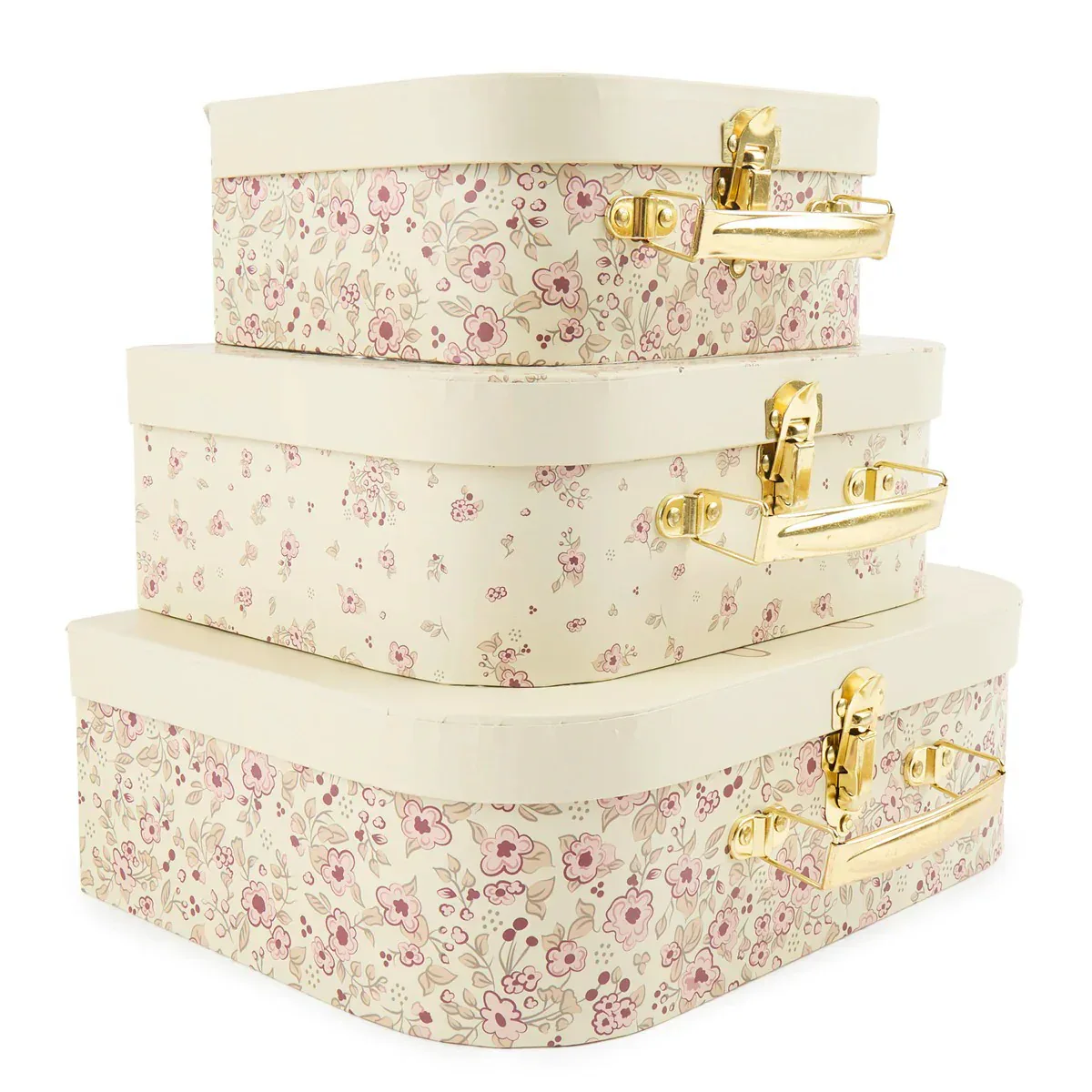 Bieco® 3-Piece Suitcase Set Ella Vintage Flowers - Image 3