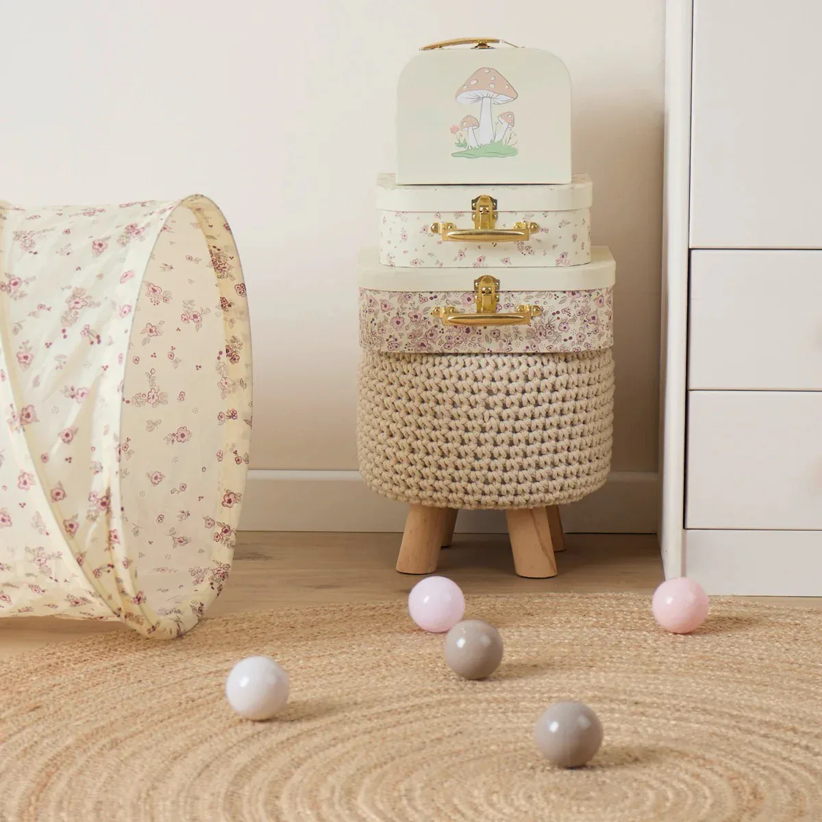 Bieco® 3-Piece Suitcase Set Ella Vintage Flowers - Image 7