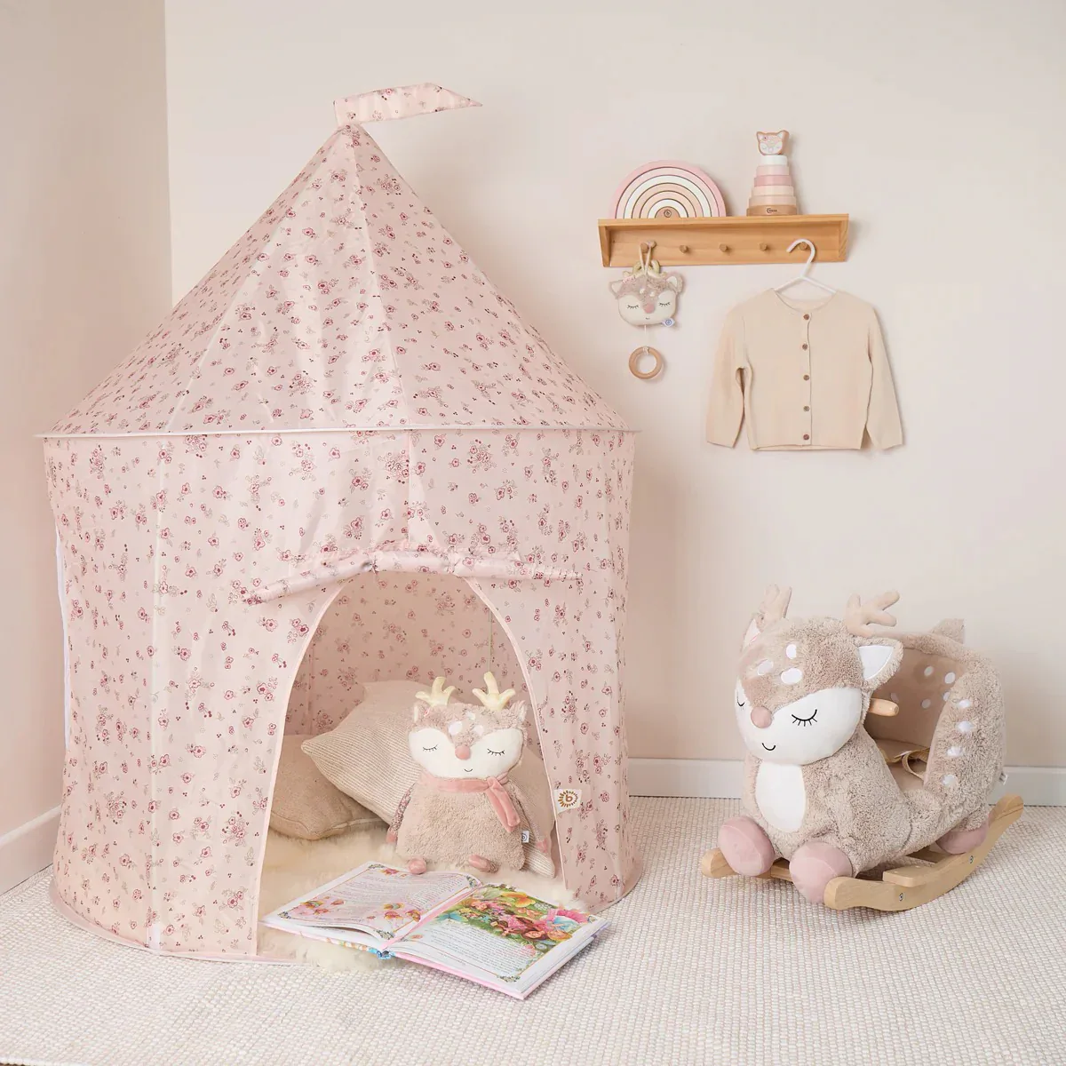 Bieco® Fabric play tent Dreamy Flowers - Image 6