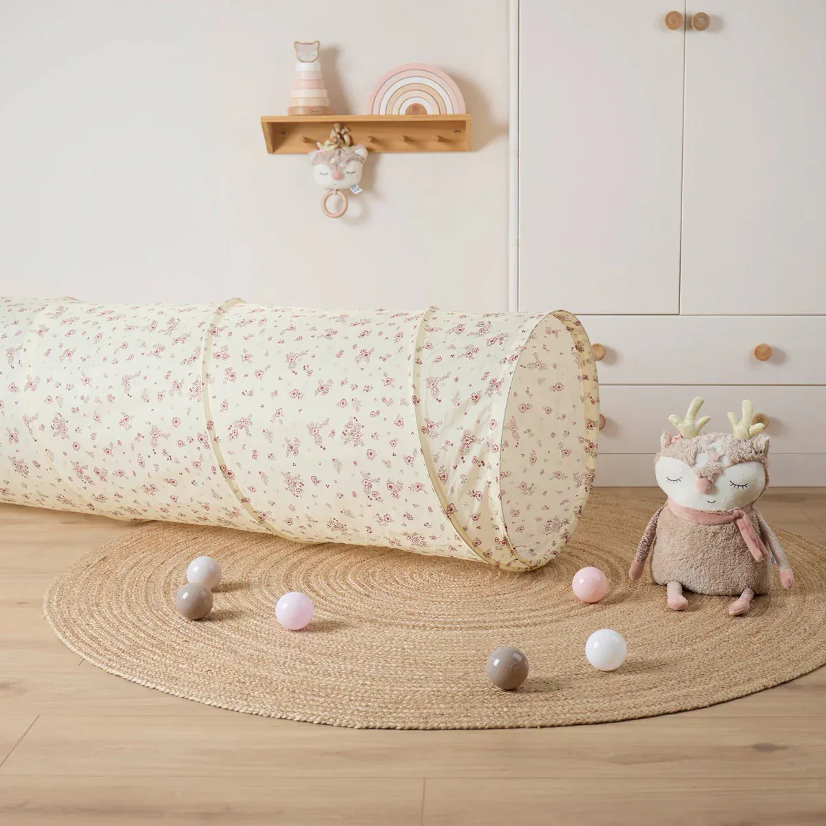 Bieco® Pop-Up Play Tunnel Vintage Flowers - Image 3