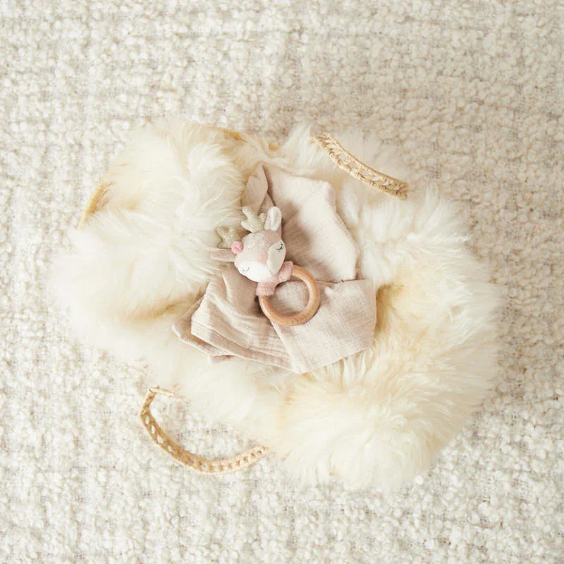 Bieco® Rattle Toy with teething ring Fawn - Image 5