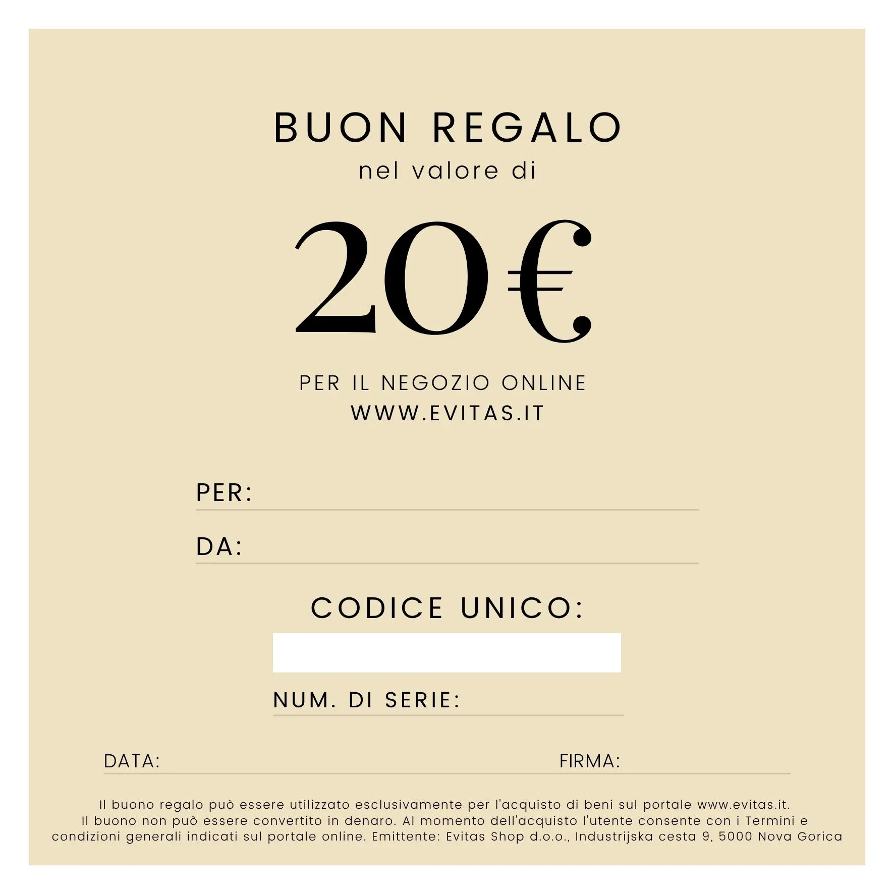 BUONO REGALO Evitas - Image 4