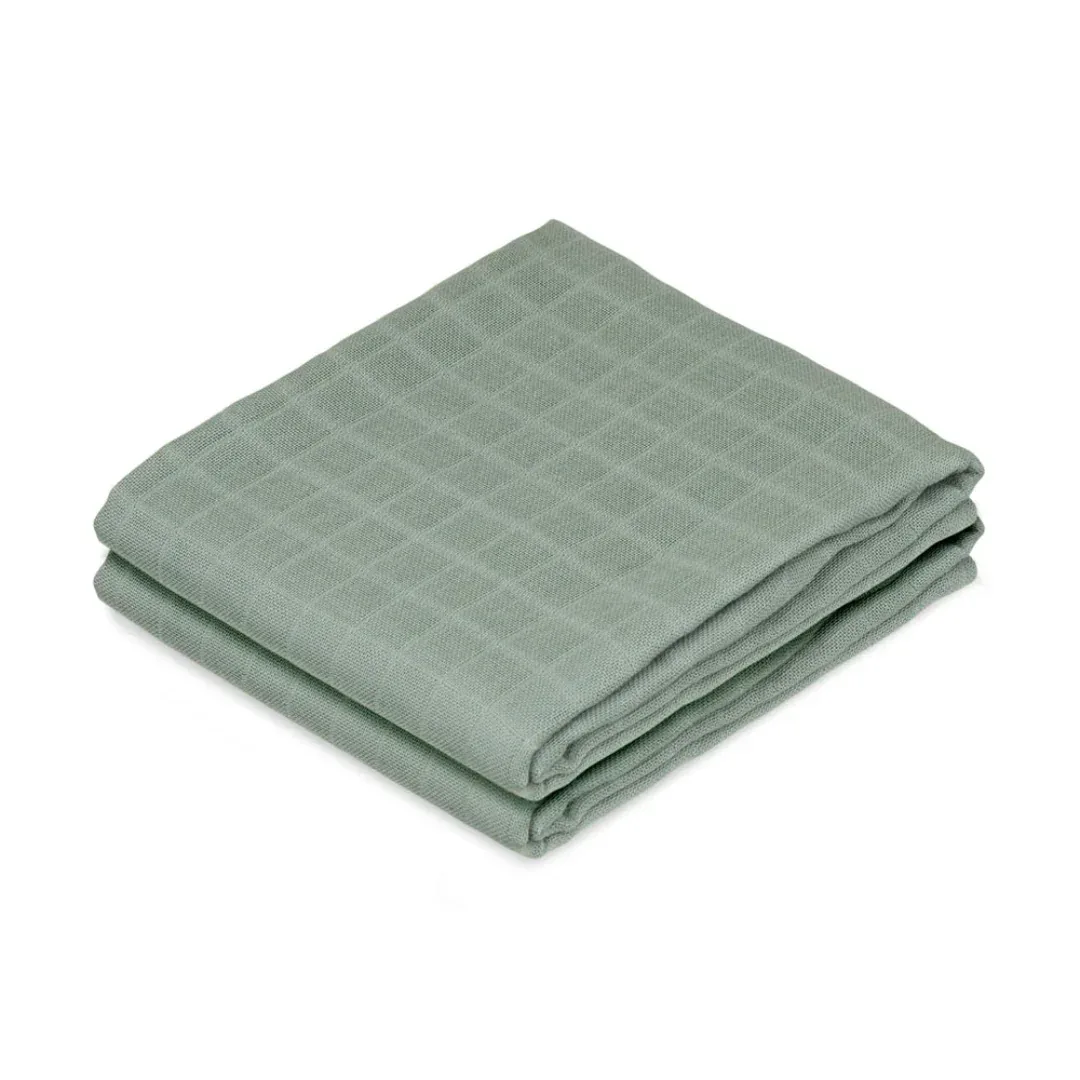 CamCam® 2 Musling Cloths GOTS 70x70 Ivy Green - Image 2