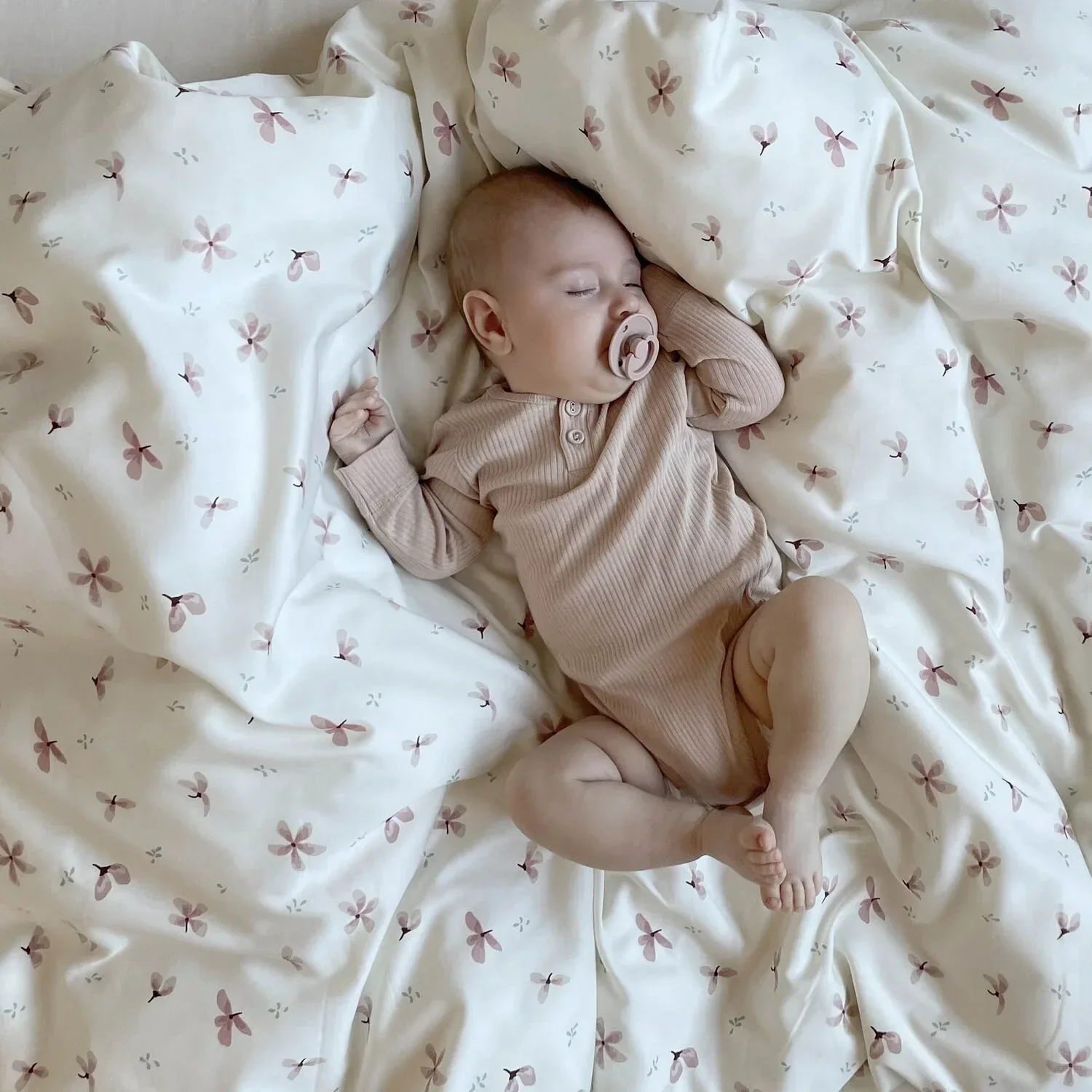 CamCam® Baby Bedding Set 70x100 Windflower Creme - Image 3