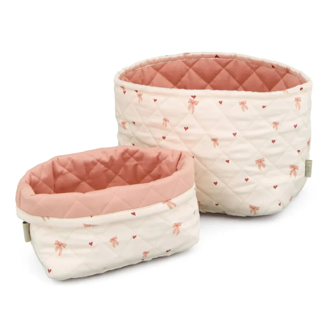CamCam® Quilted Storage Baskets OCS Bows - Image 3