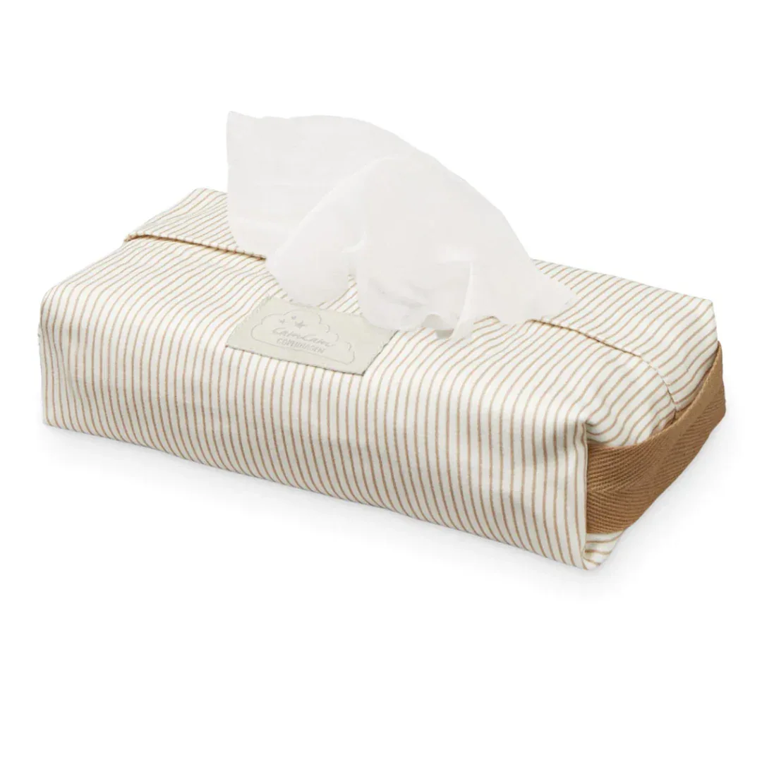 CamCam®  Wet Wipe Cover Classic Stripes Camel - Image 2