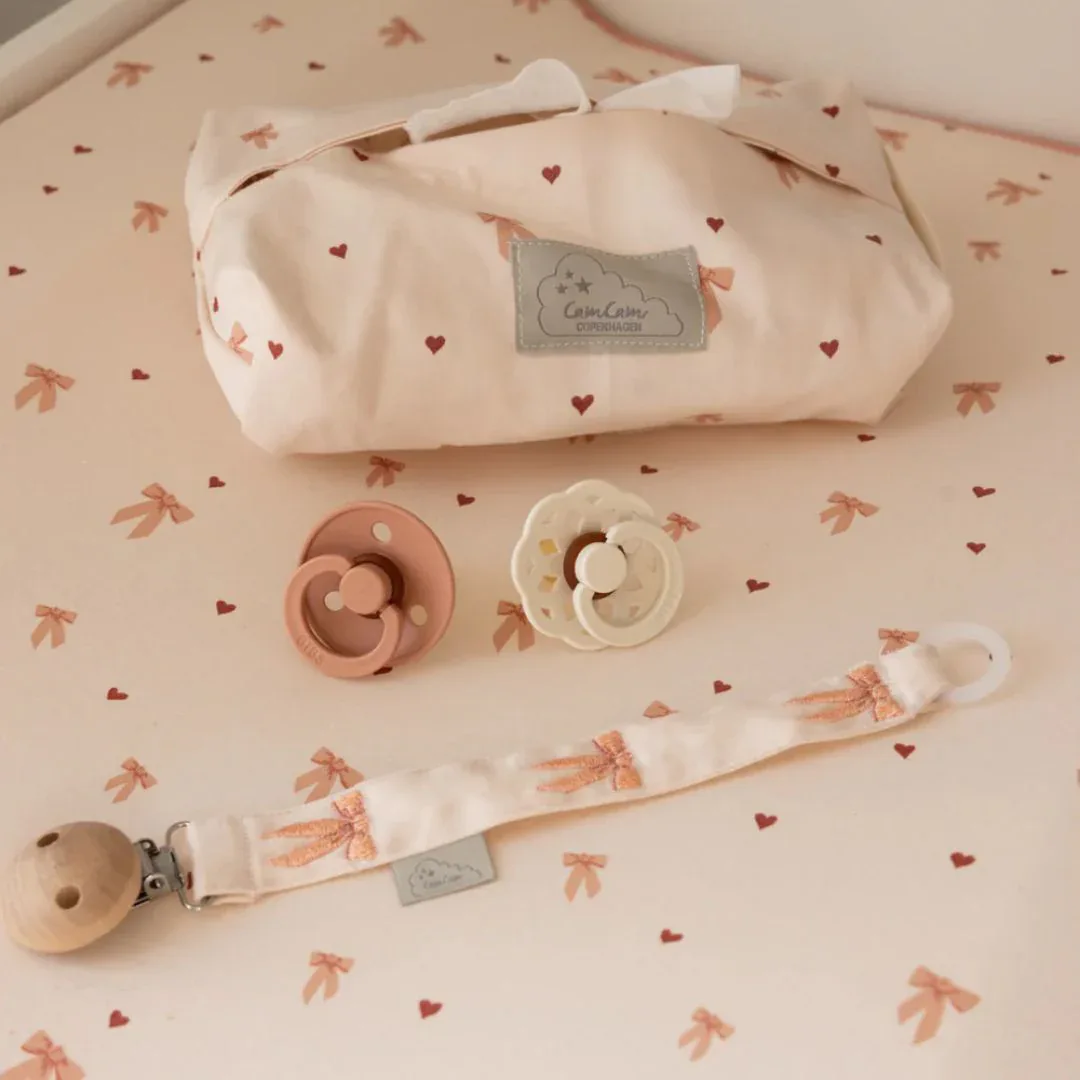 CamCam®  Wet Wipe Cover GOTS Bows - Image 2