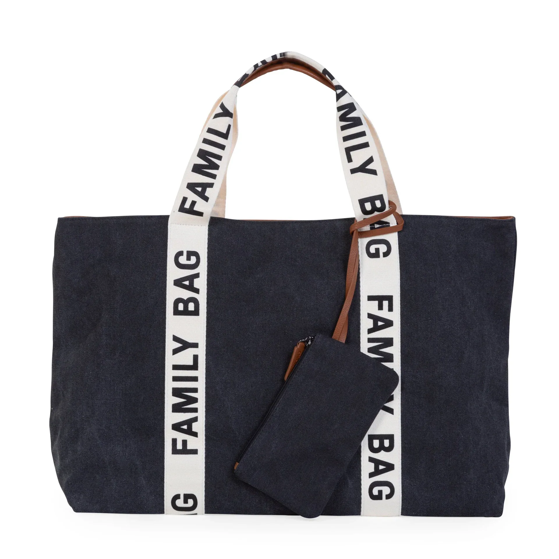 Childhome® Family Bag Nursery Bag Signature Canvas Black - Image 3