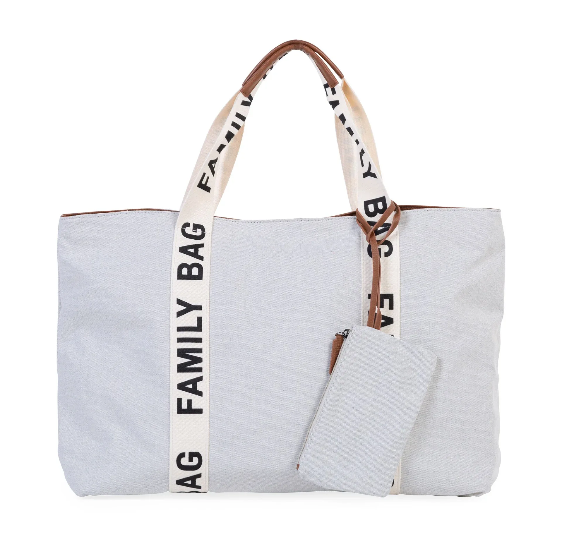 Childhome® Family Bag Nursery Bag Signature Canvas Off White - Image 5