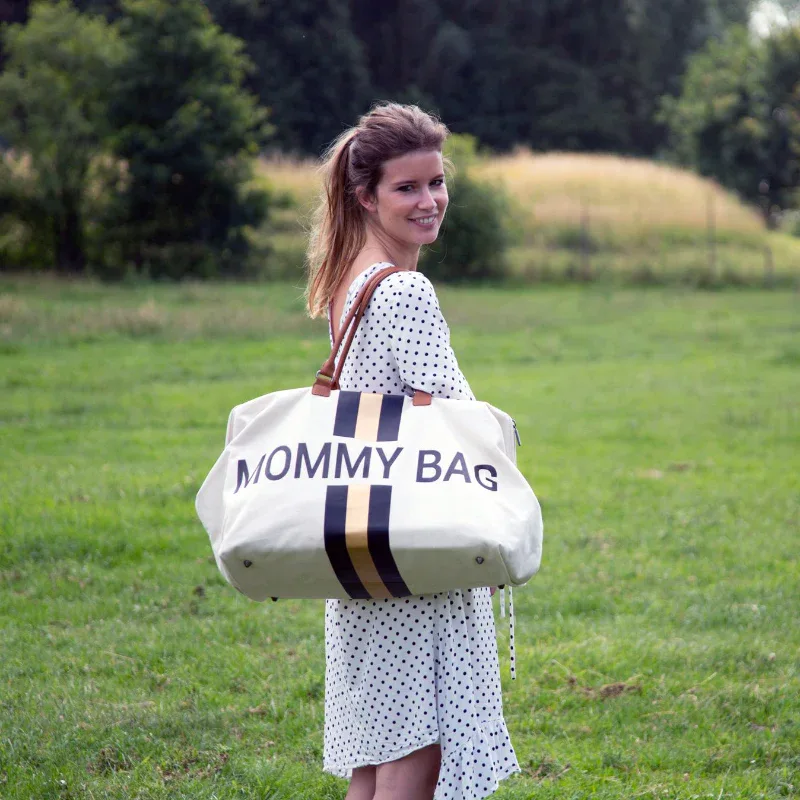 Childhome® Mommy Bag Canvas Black/Gold - Image 11