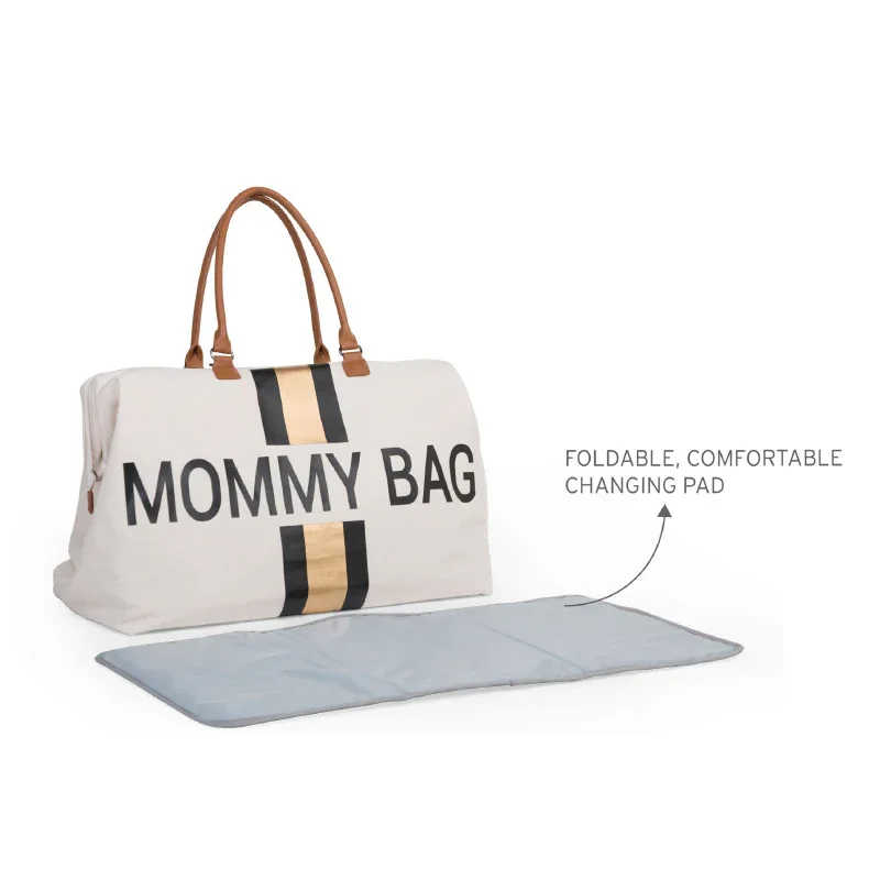 Childhome® Mommy Bag Canvas Black/Gold - Image 7