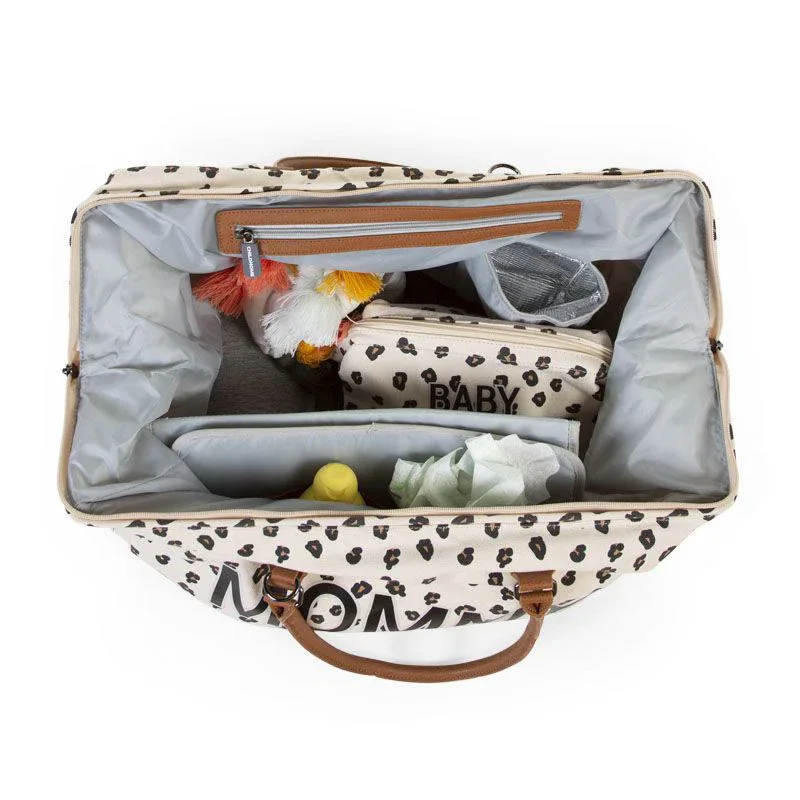 Childhome® Mommy Bag Big Canvas Leopard - Image 5