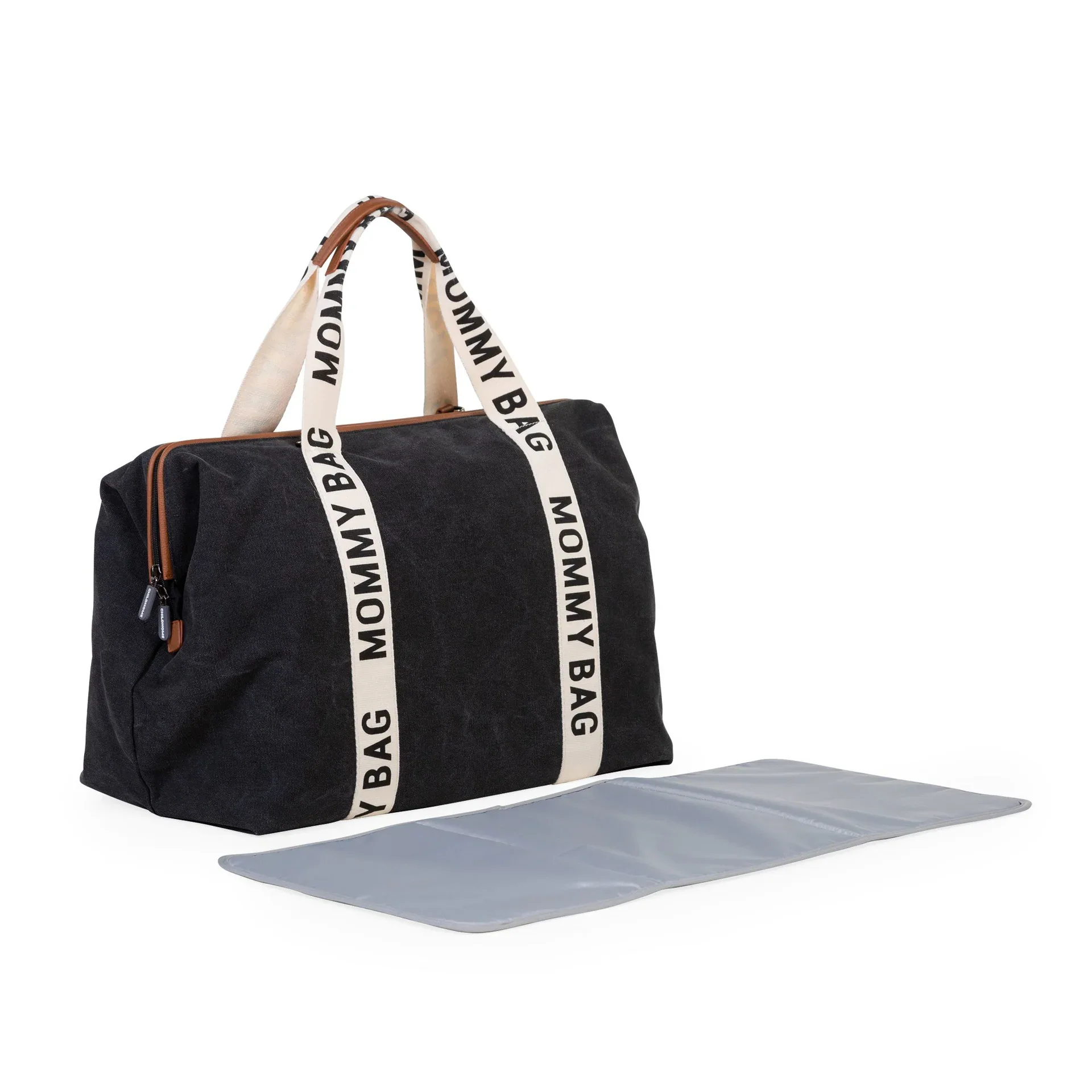 Childhome® Mommy Bag Nursery Bag Signature Canvas Black - Image 2