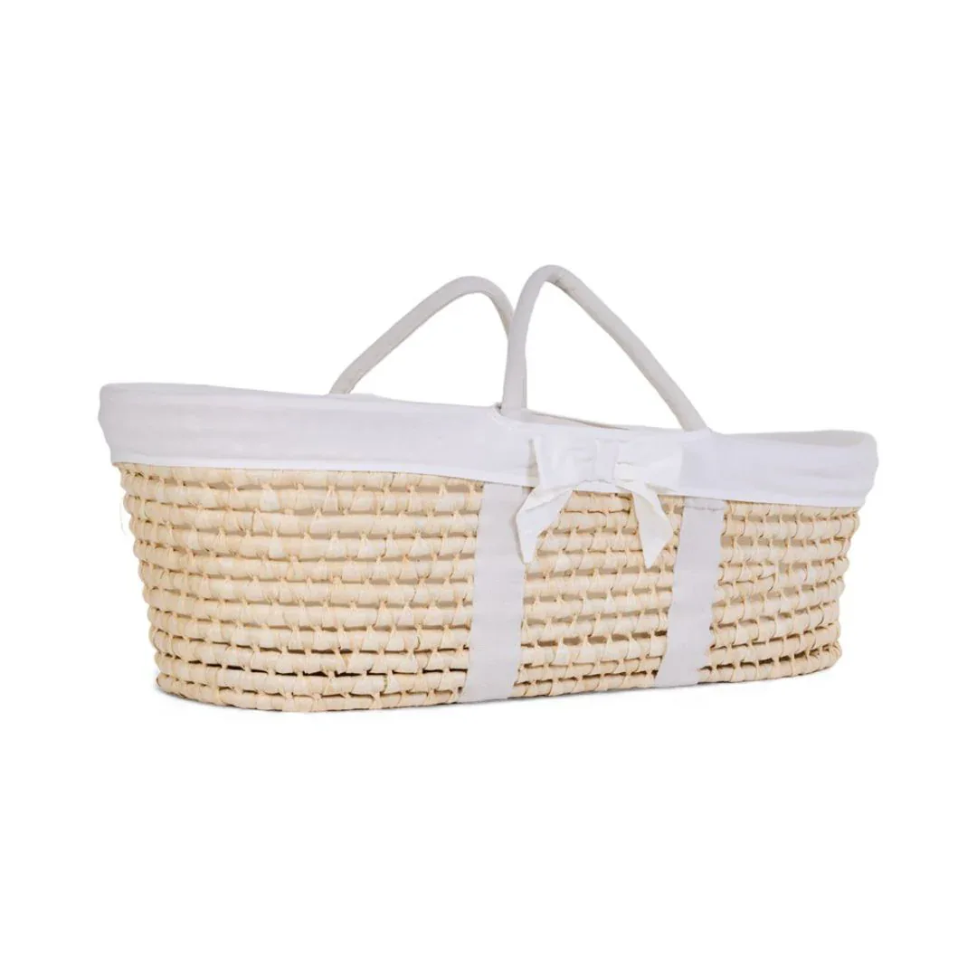 Childhome® Moses Basket with Mattress and White Cover