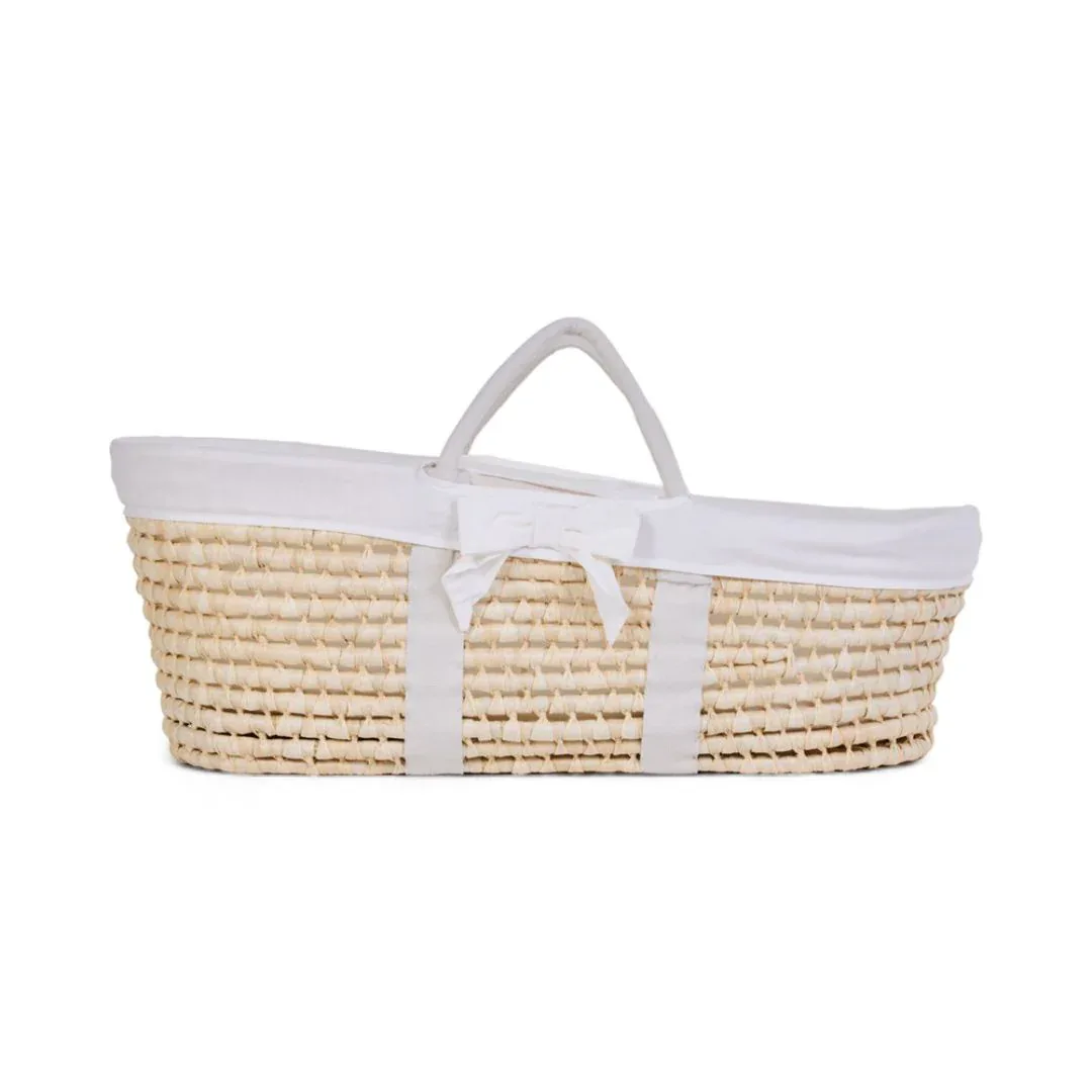 Childhome® Moses Basket with Mattress and White Cover - Image 2