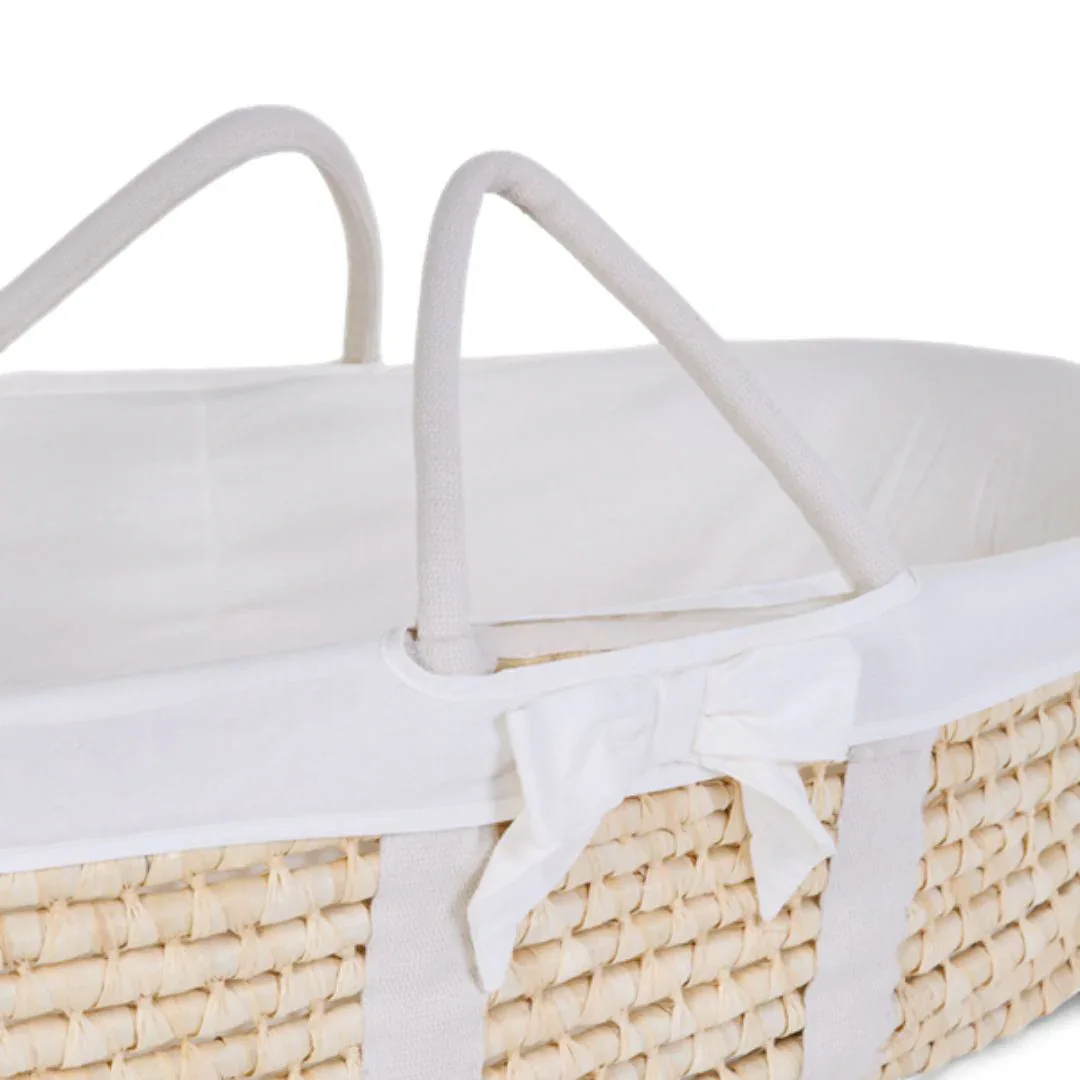 Childhome® Moses Basket with Mattress and White Cover - Image 3