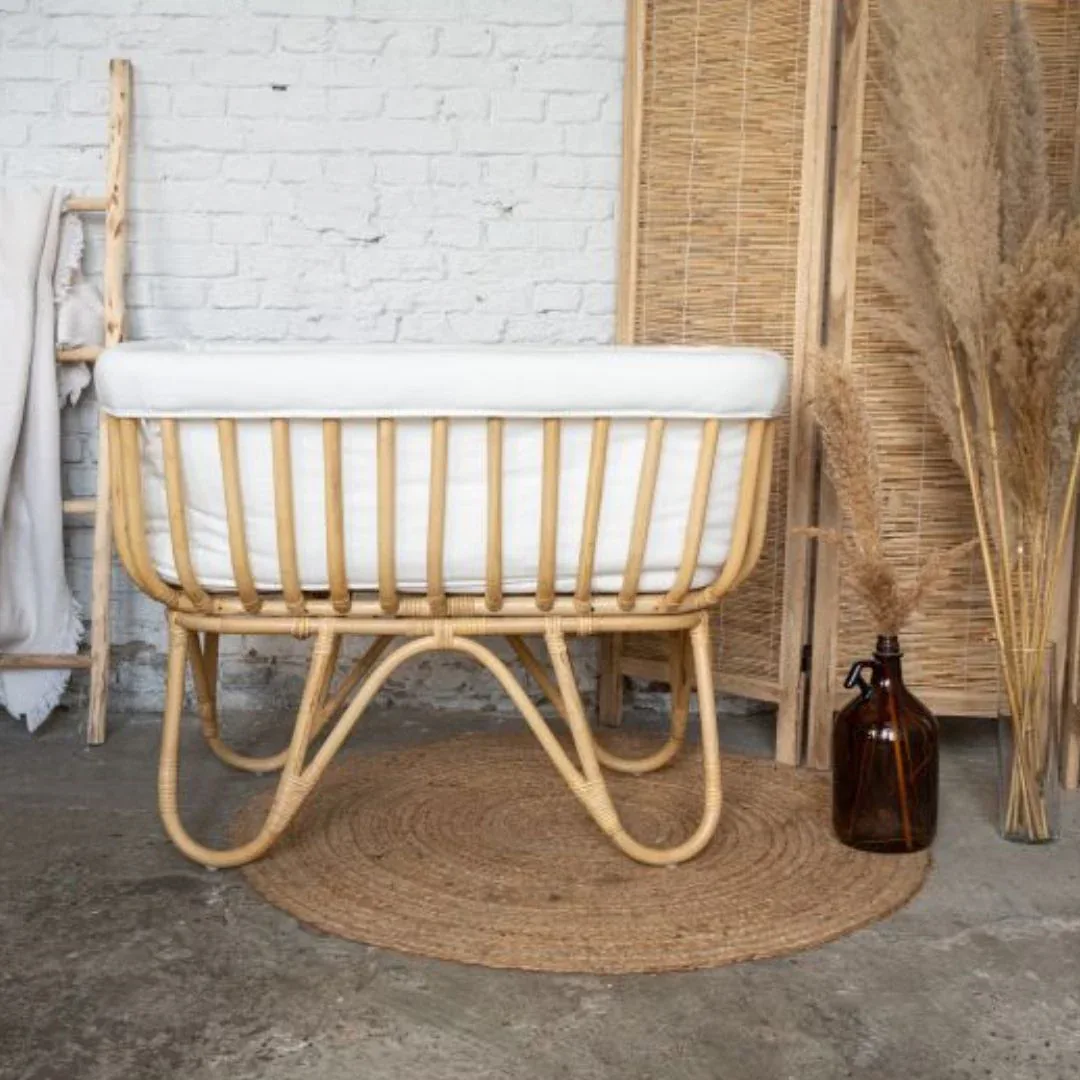 Childhome® Rattan Cradle with Liner - Image 6
