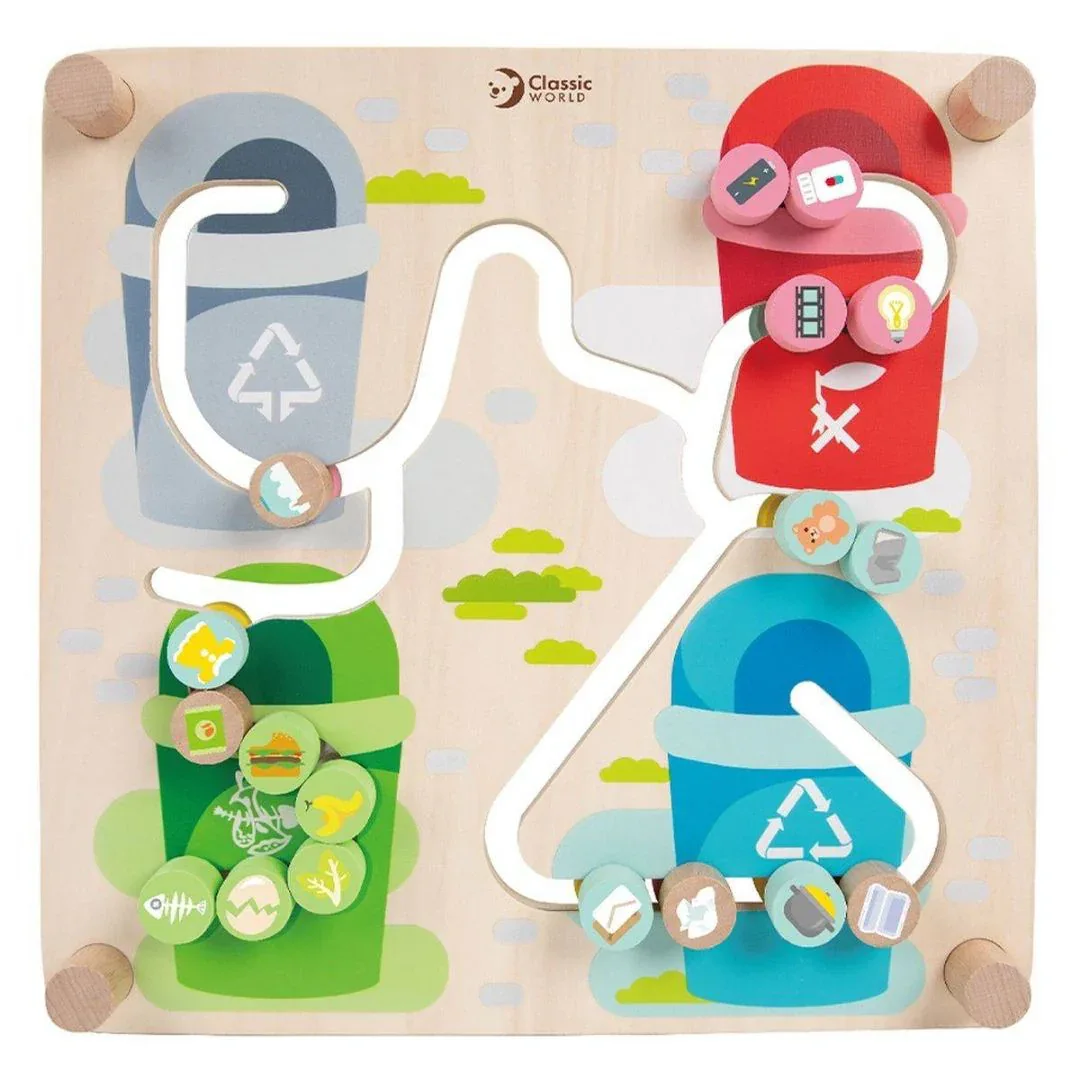 Classic World® Wooden Activity Board 2 in 1 City - Image 4