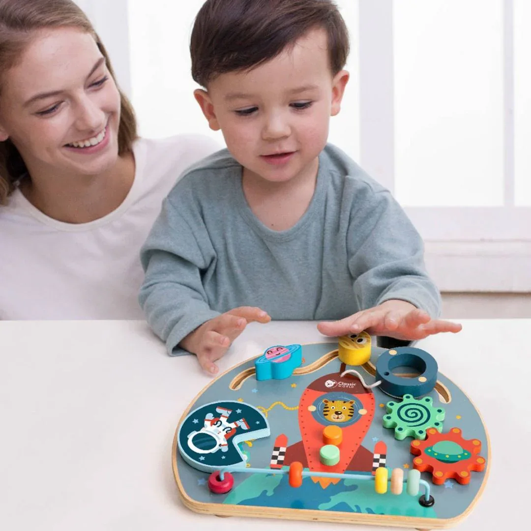 Classic World® Wooden Activity Board Space - Image 3