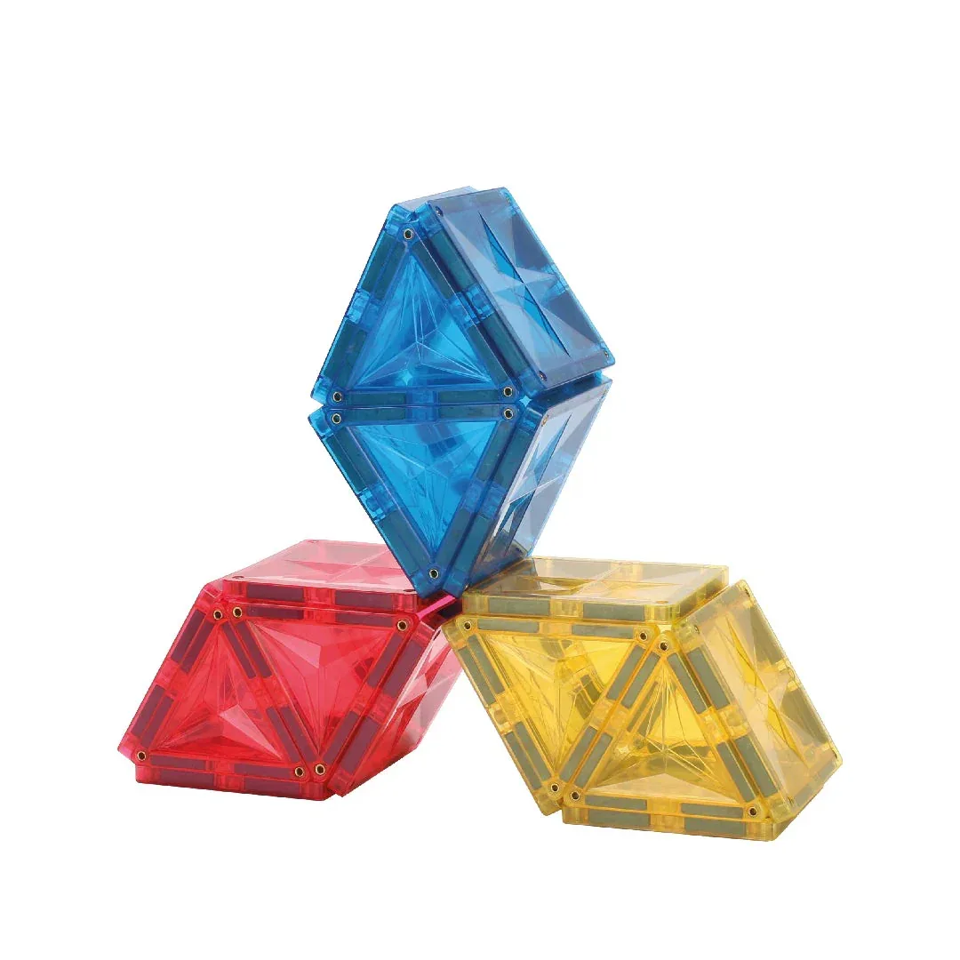 Cleverclixx® Magnetic Tiles Original Pack Intense 60 pcs - Image 4