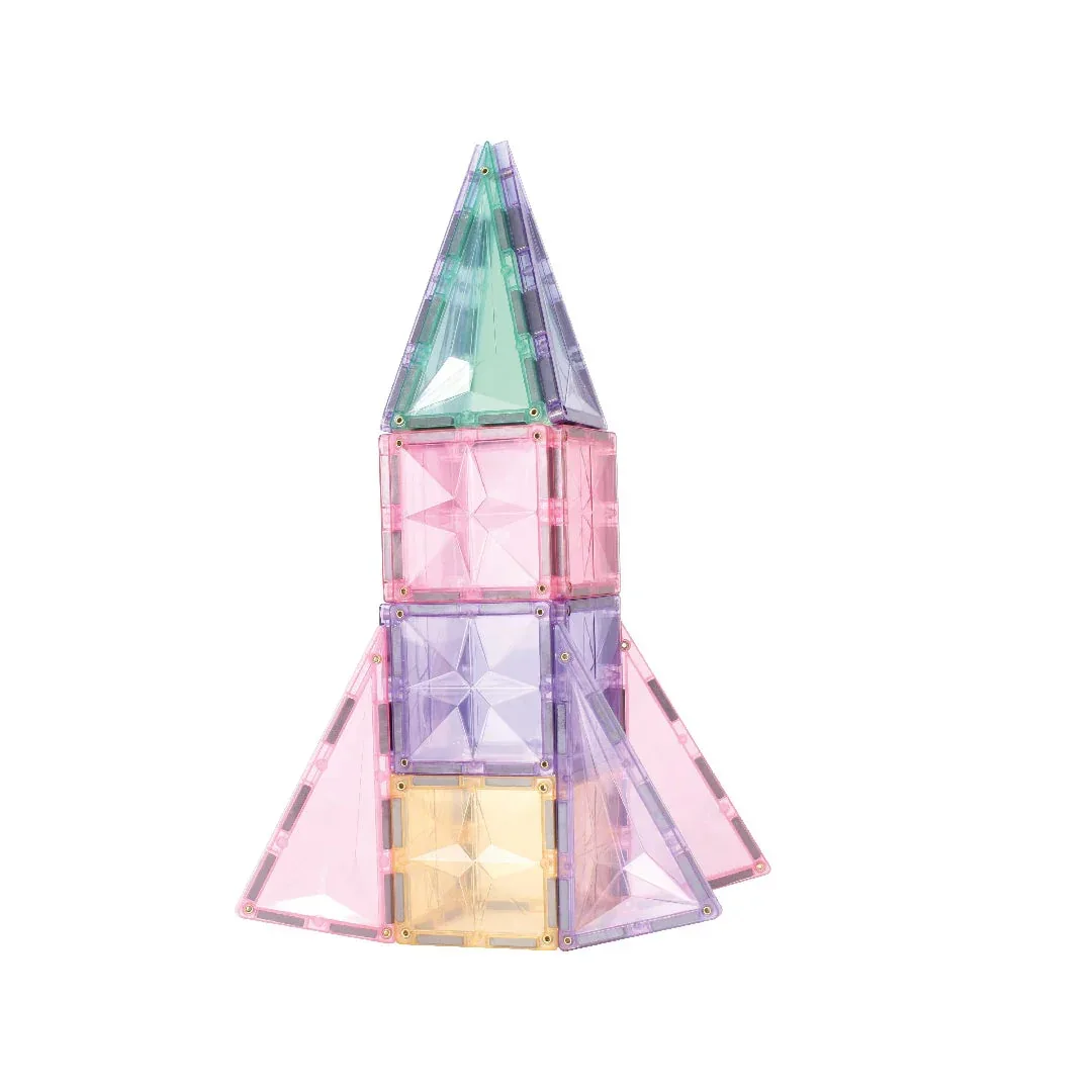 Cleverclixx® Magnetic Tiles Petite Pack Pastel 36 pcs - Image 3