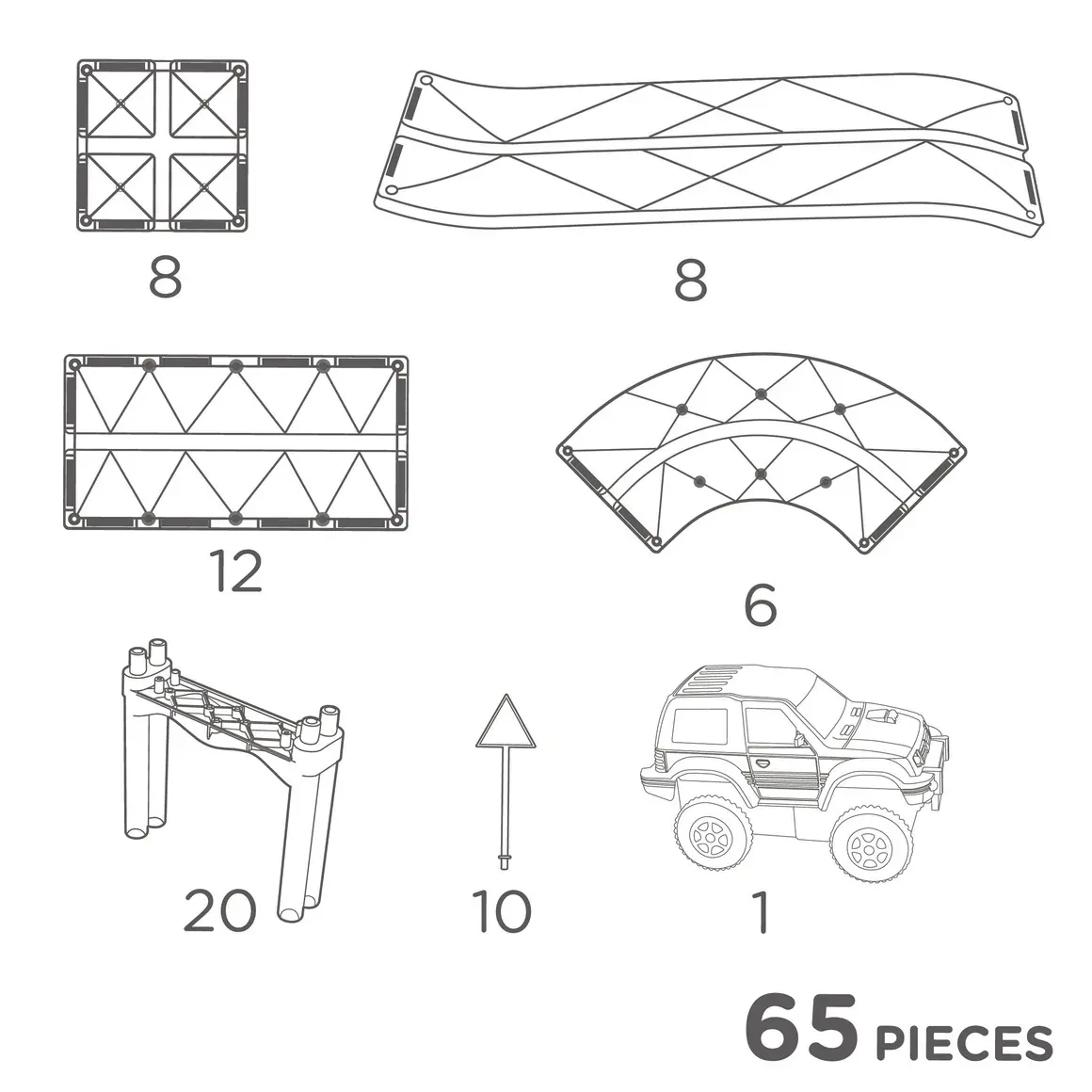 Cleverclixx® Race Track Intense 65 pcs - Image 5