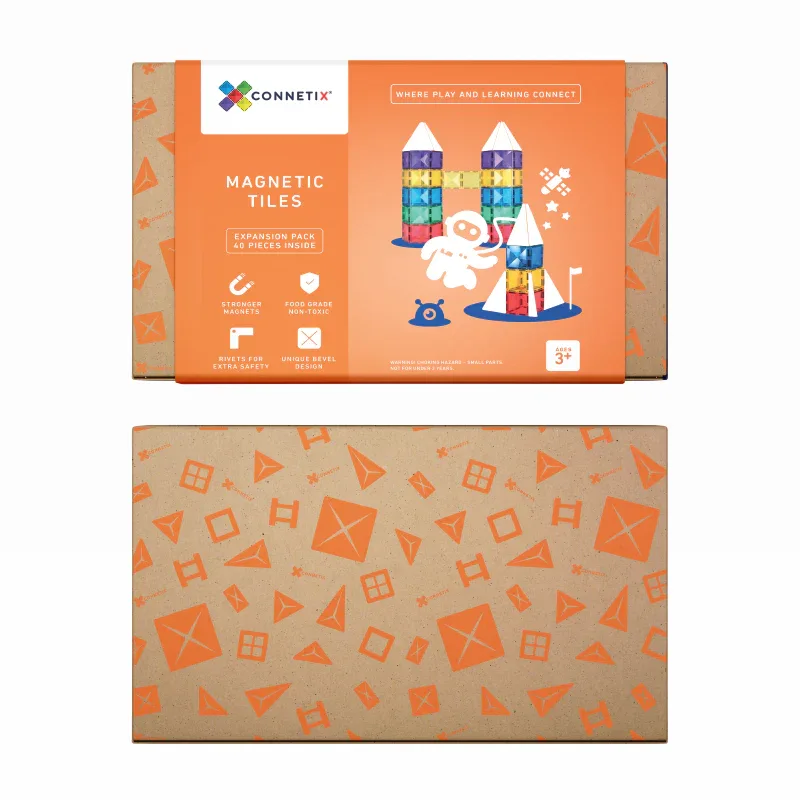 Connetix® Magnetic Tiles Expansion Pack 40 pcs. - Image 4