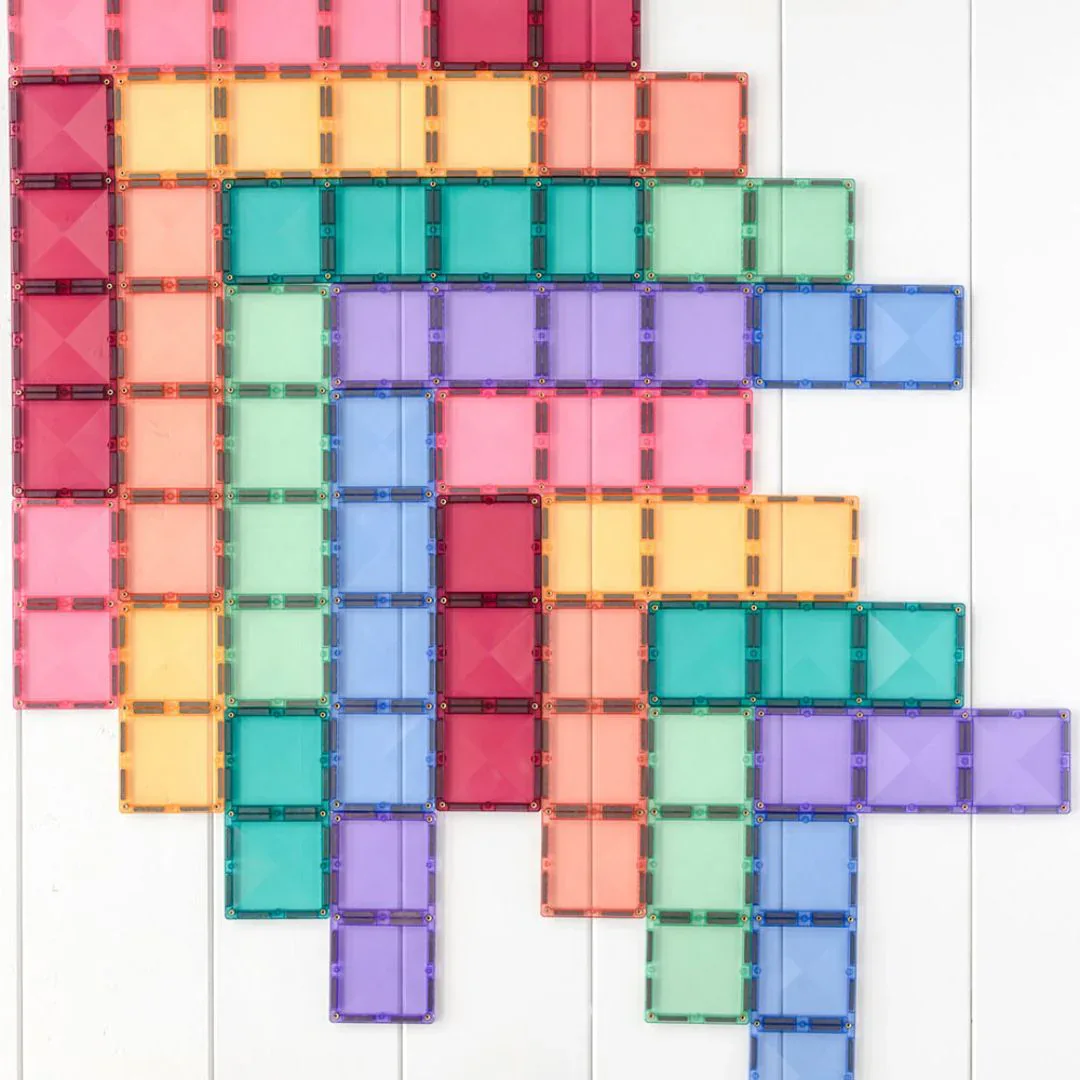 Connetix® Magnetic Tiles Pastel Rectangle Pack 24 pcs - Image 2