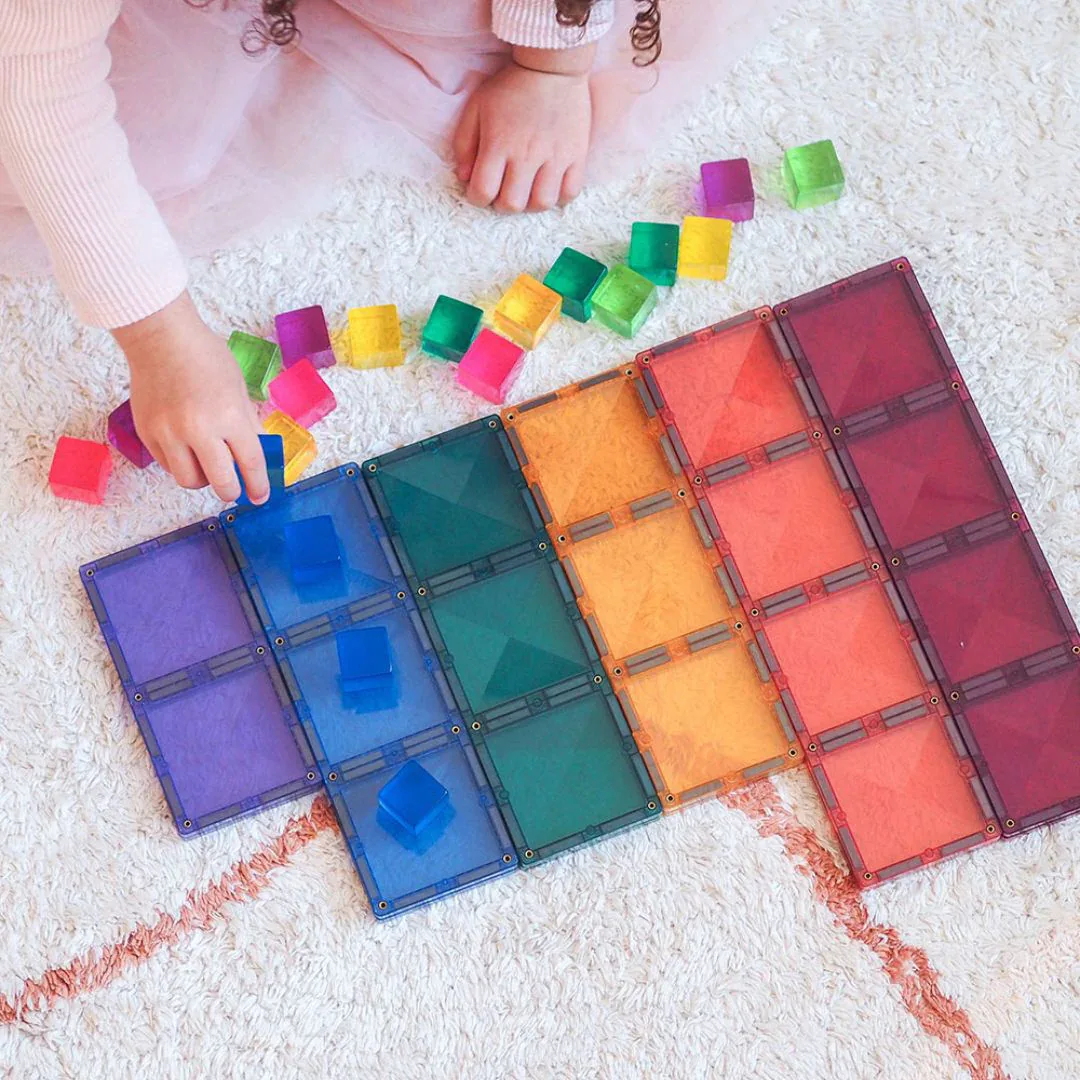 Connetix® Magnetic Tiles Pastel Rectangle Pack 24 pcs - Image 4