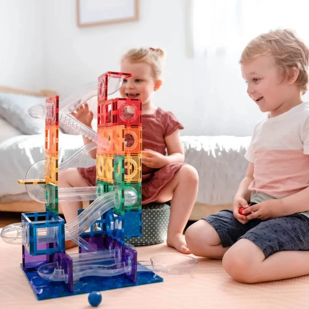 Connetix® Magnetic Tiles Rainbow Ball Run Pack 92 pcs - Image 4