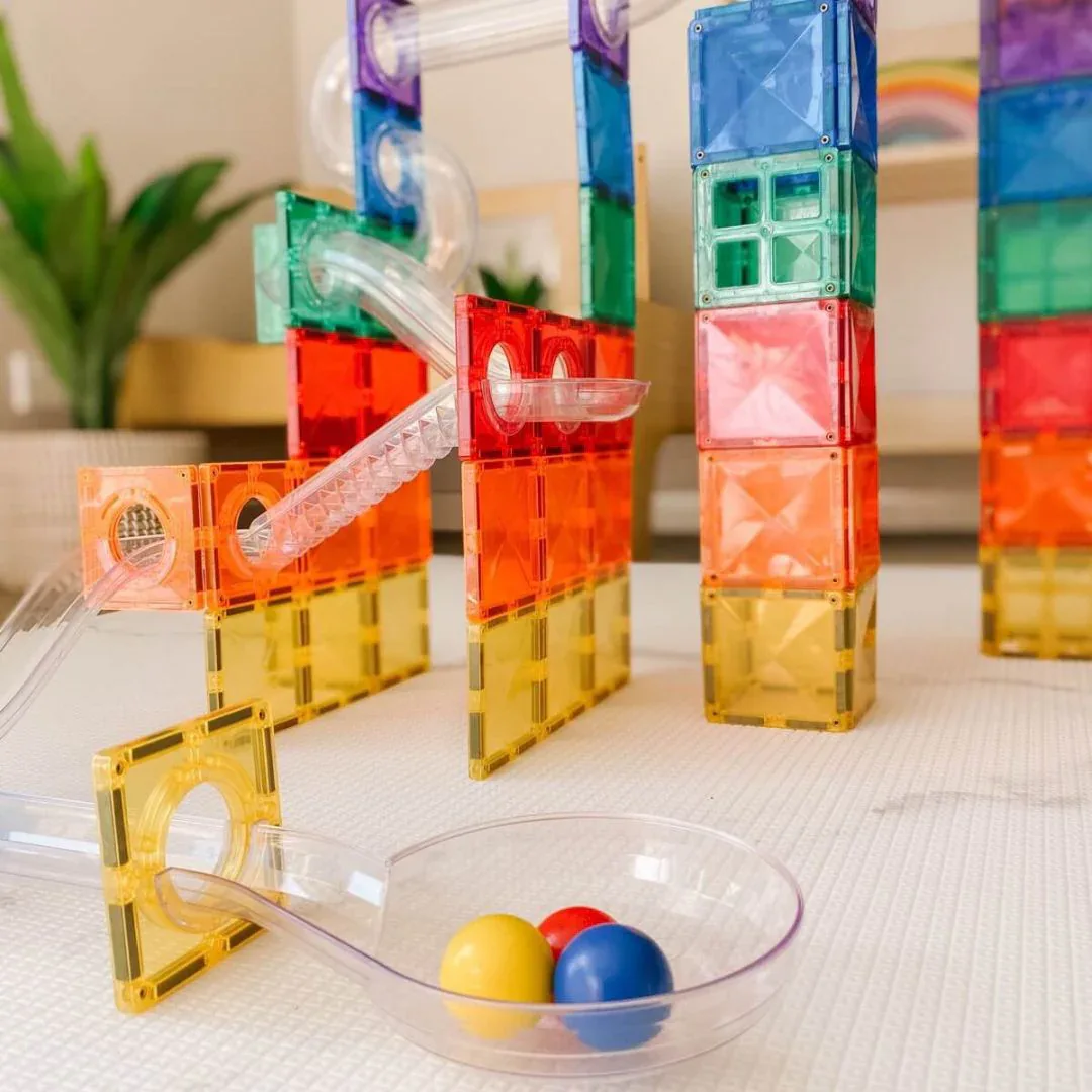 Connetix® Magnetic Tiles Rainbow Ball Run Pack 92 pcs - Image 5