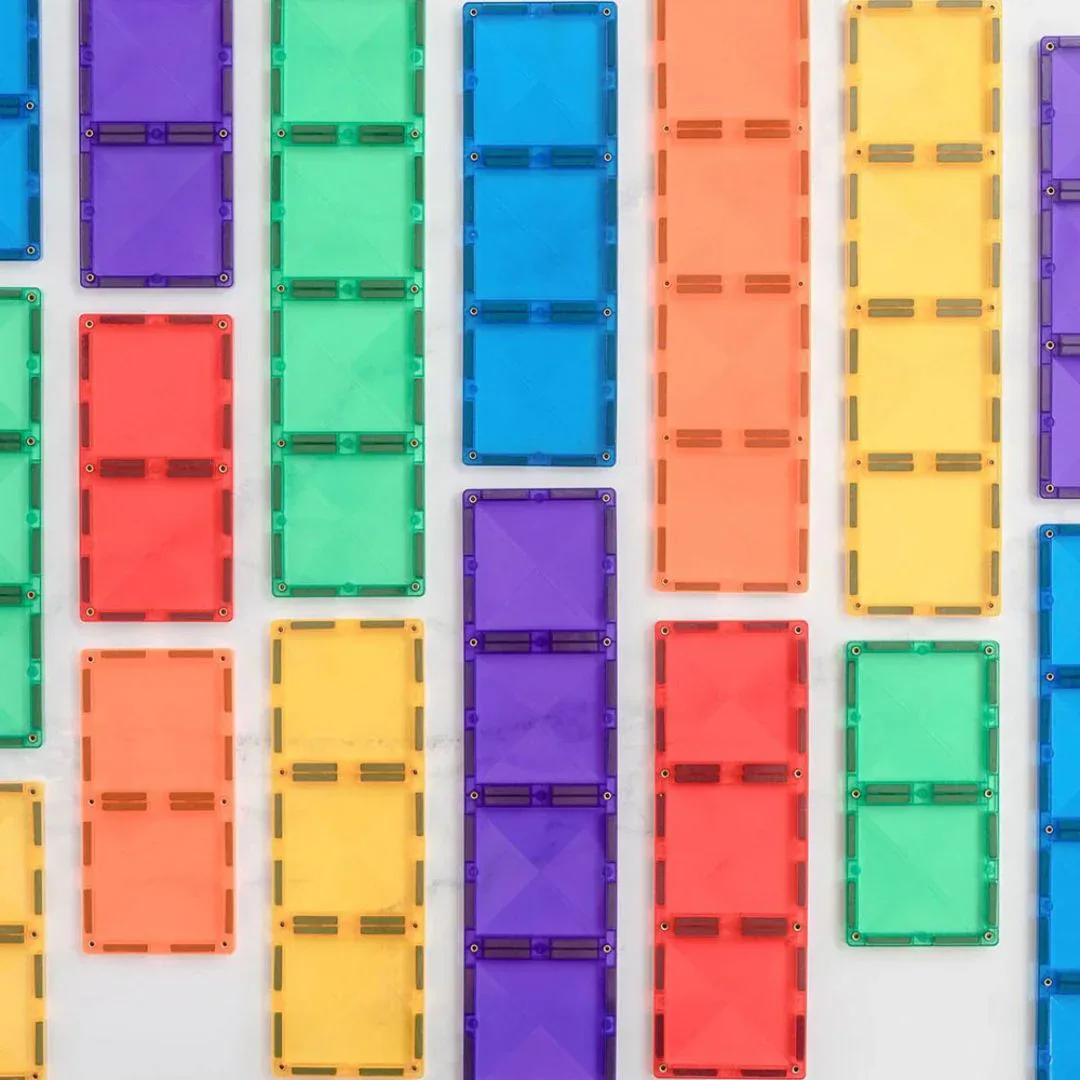 Connetix® Magnetic Tiles Rainbow Rectangle Pack 18 pcs - Image 2