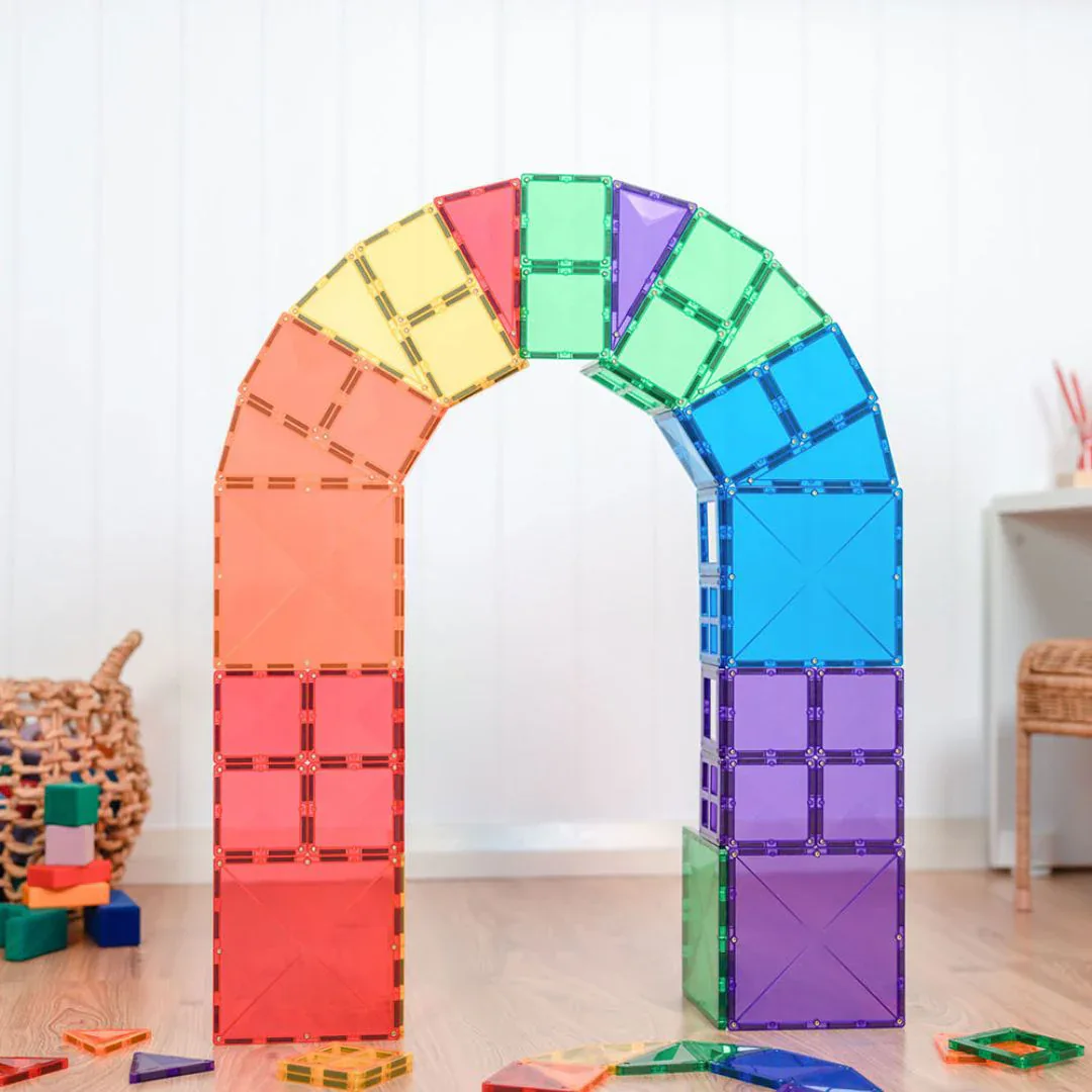 Connetix® Magnetic Tiles Rainbow Starter Pack 60 pcs - Image 3