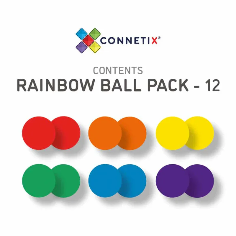 Connetix® Rainbow Ball Replacement Pack 12 pcs - Image 5