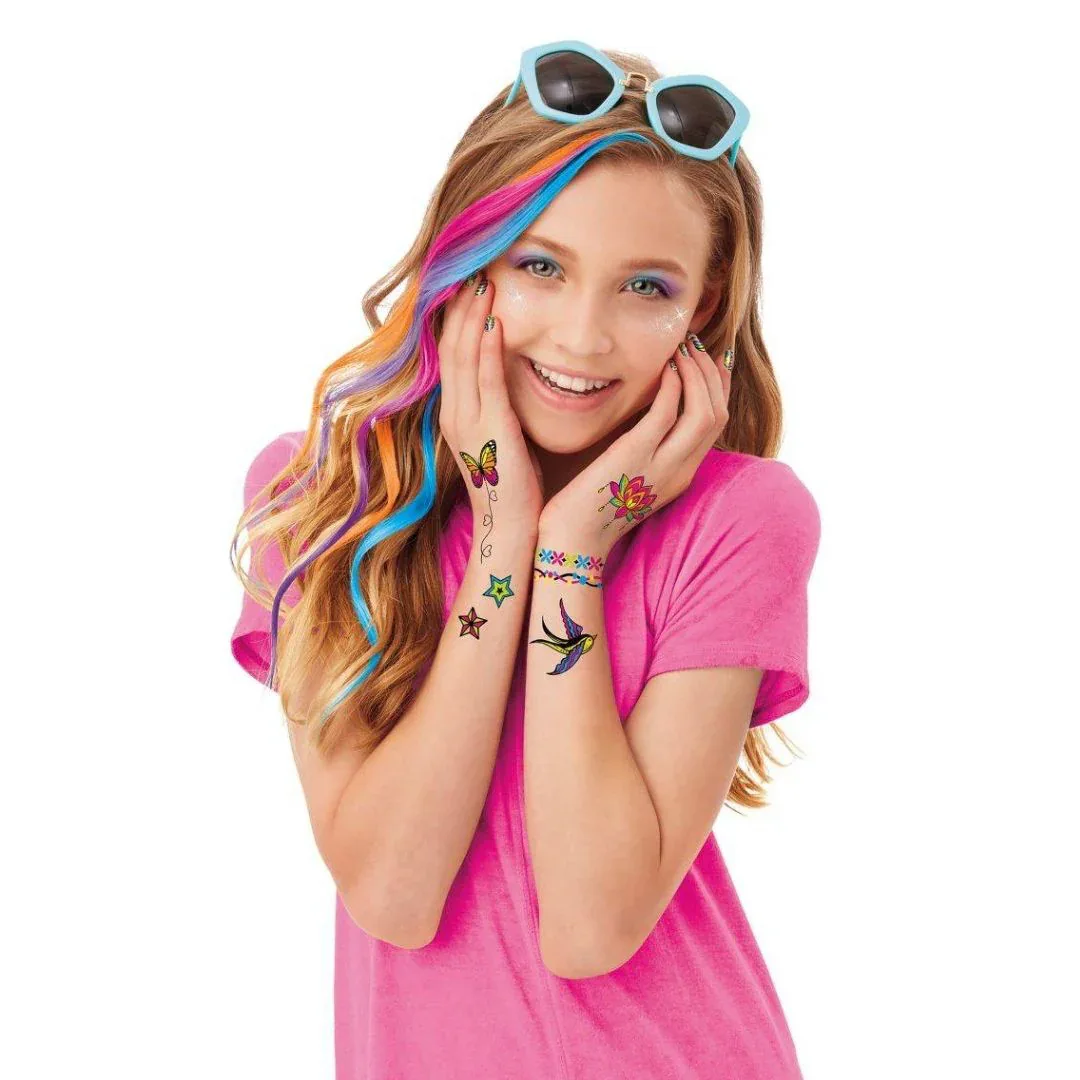 CrazArt® 4-in-1 Set for Body, Nails, Hair, and Makeup Neon Craze - Image 7