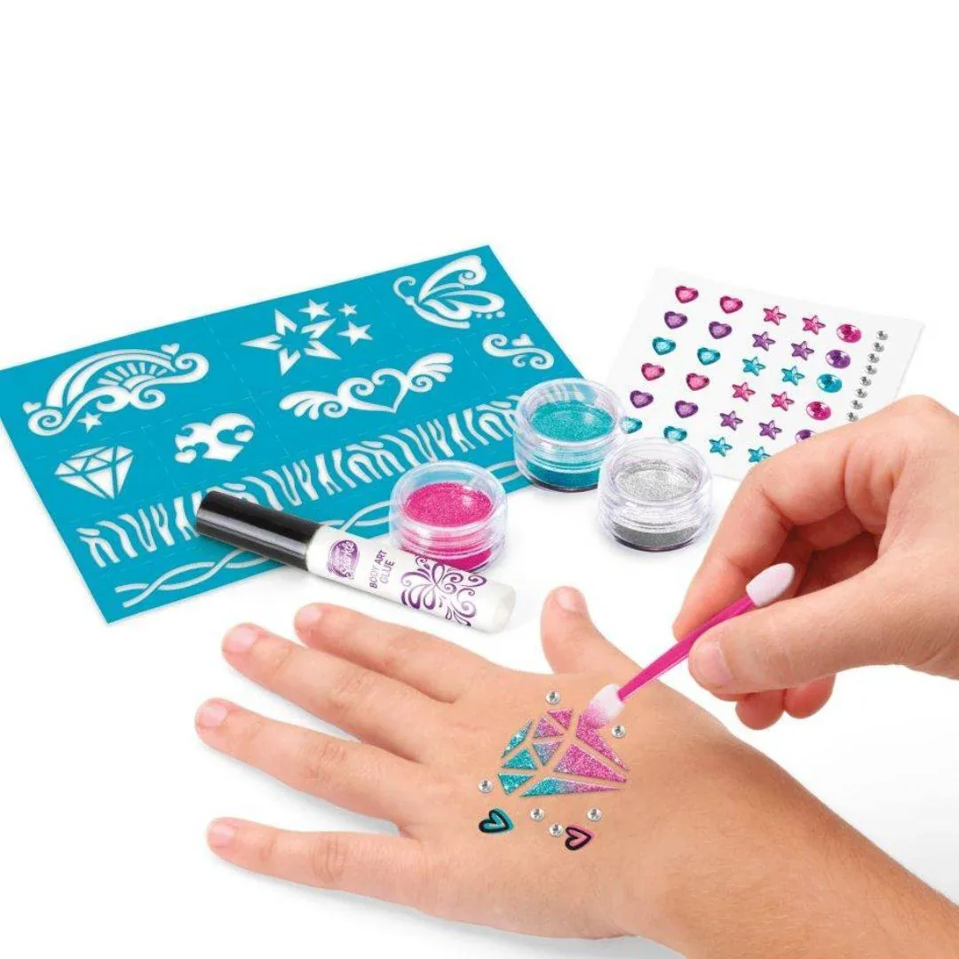 CrazArt® Glitter & Shimmer Nail and Tattoo Art Set - Image 3