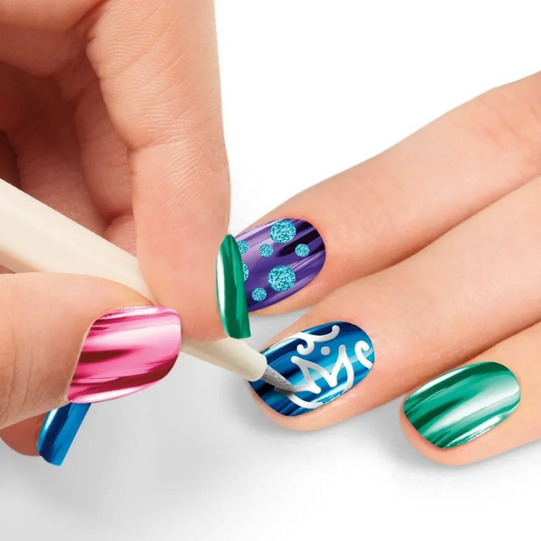 CrazArt® Metallic Rainbow Nail Art Set - Image 3