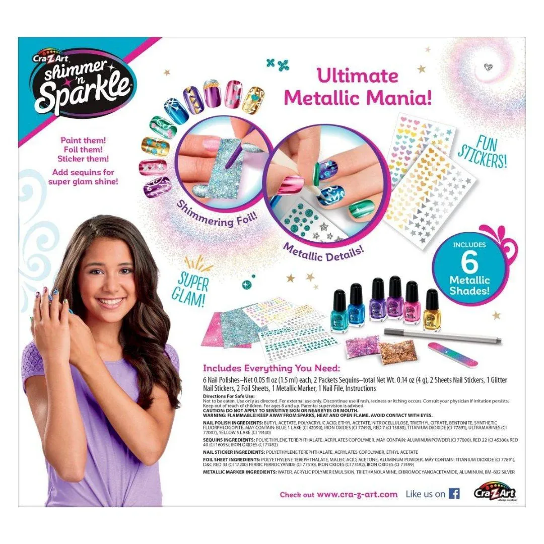 CrazArt® Metallic Rainbow Nail Art Set - Image 7