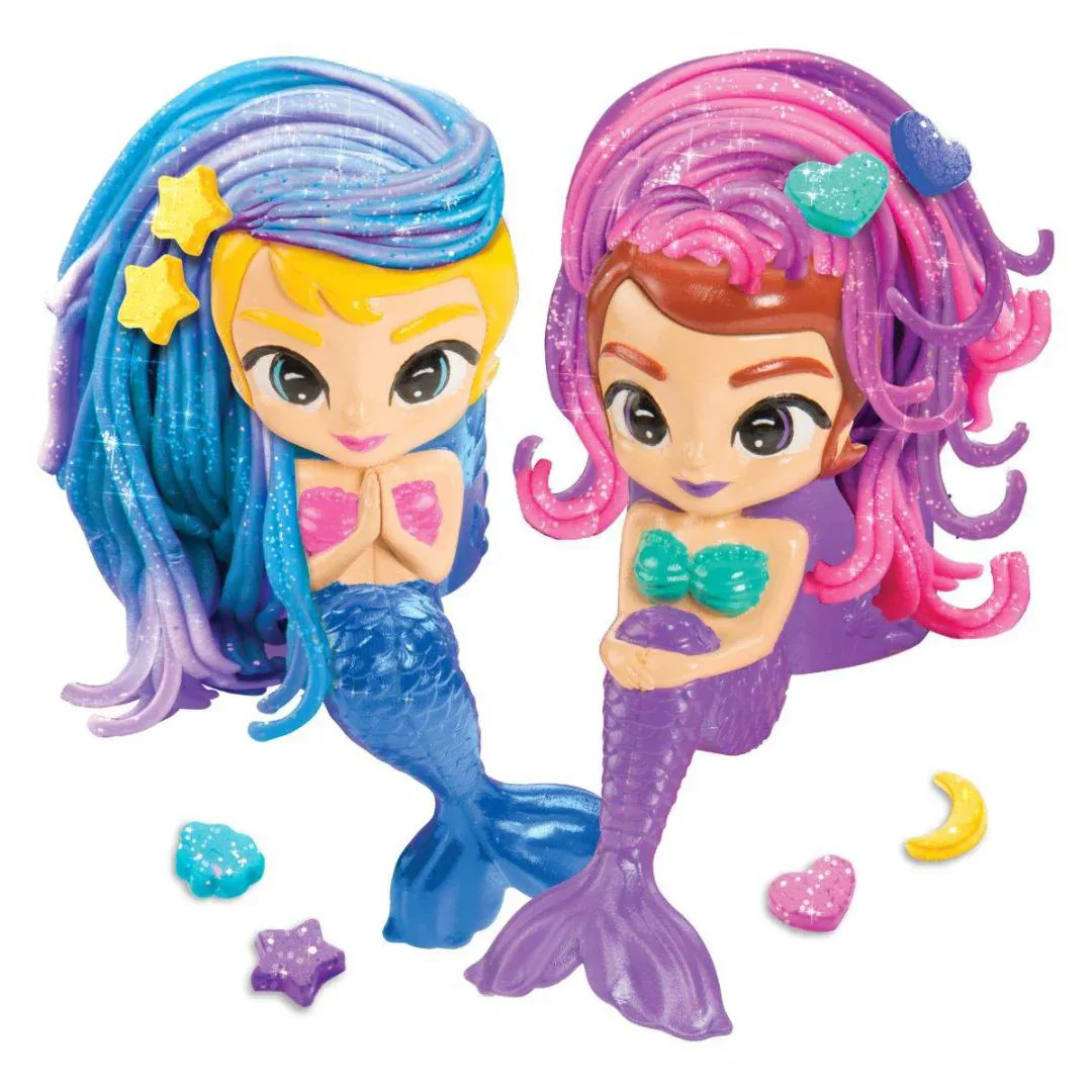 CrazArt® Play dough Sparkling Mermaid Stylin' Salon Softee Dough - Image 3