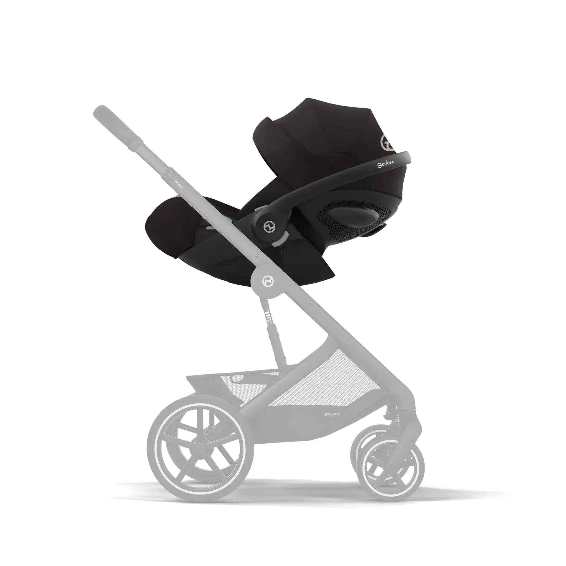 Cybex® 3in1 Stroller Balios S Lux + Carry Cot + Cloud G Car Seat Moon Black - Image 10