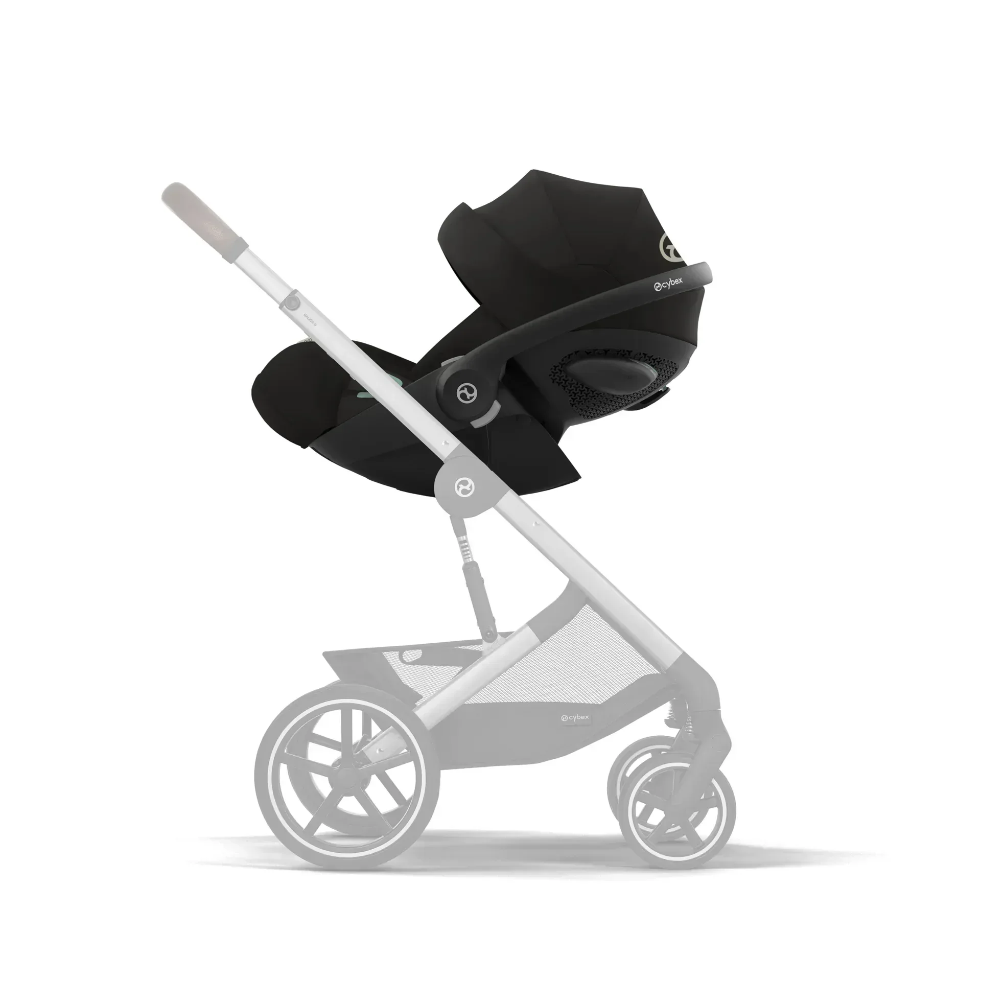 Cybex® 3in1 Stroller Balios S Lux + Carry Cot + Cloud G Car Seat Moon Black - Image 12
