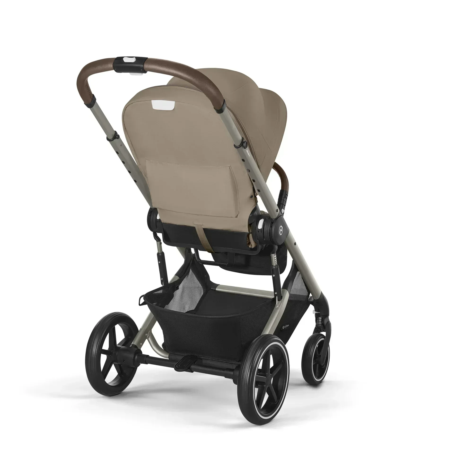 Cybex® 3in1 Stroller Balios S Lux + Carry Cot + Cloud G Car Seat Almond Beige (+ Rain cover) - Image 10