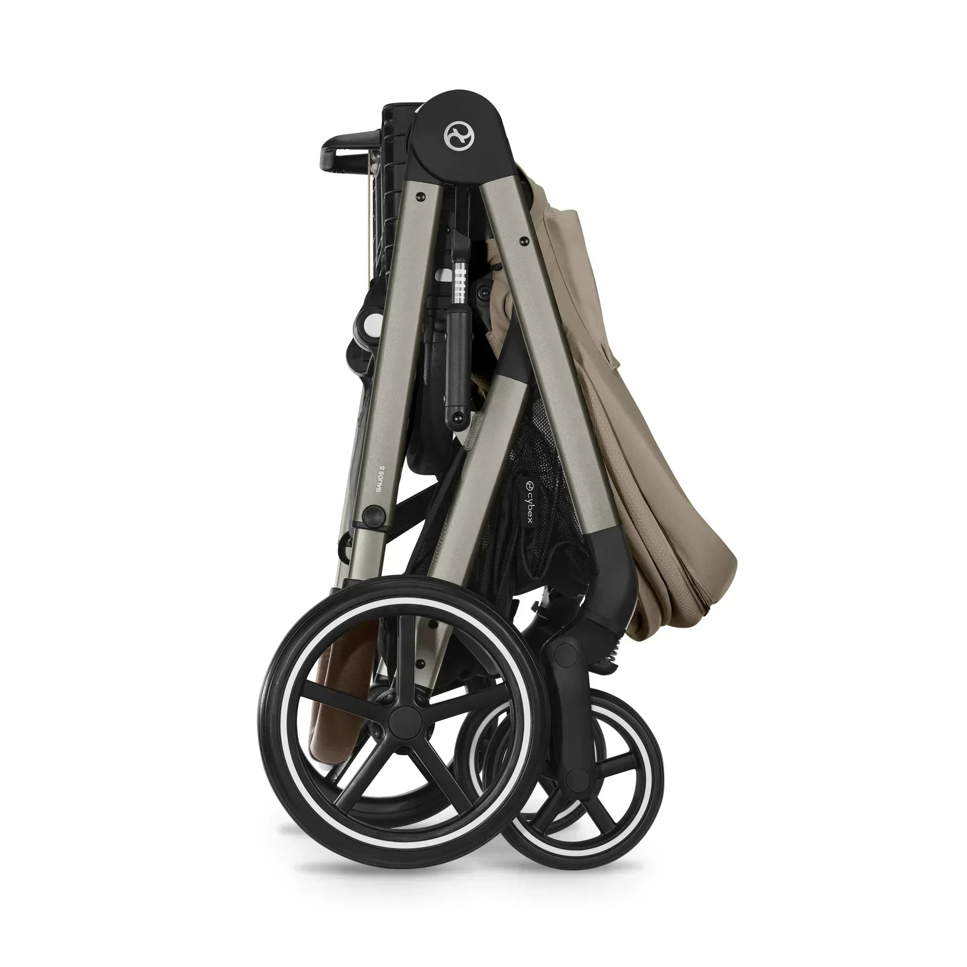 Cybex® 3in1 Stroller Balios S Lux + Carry Cot + Cloud G Car Seat Almond Beige (+ Rain cover) - Image 13