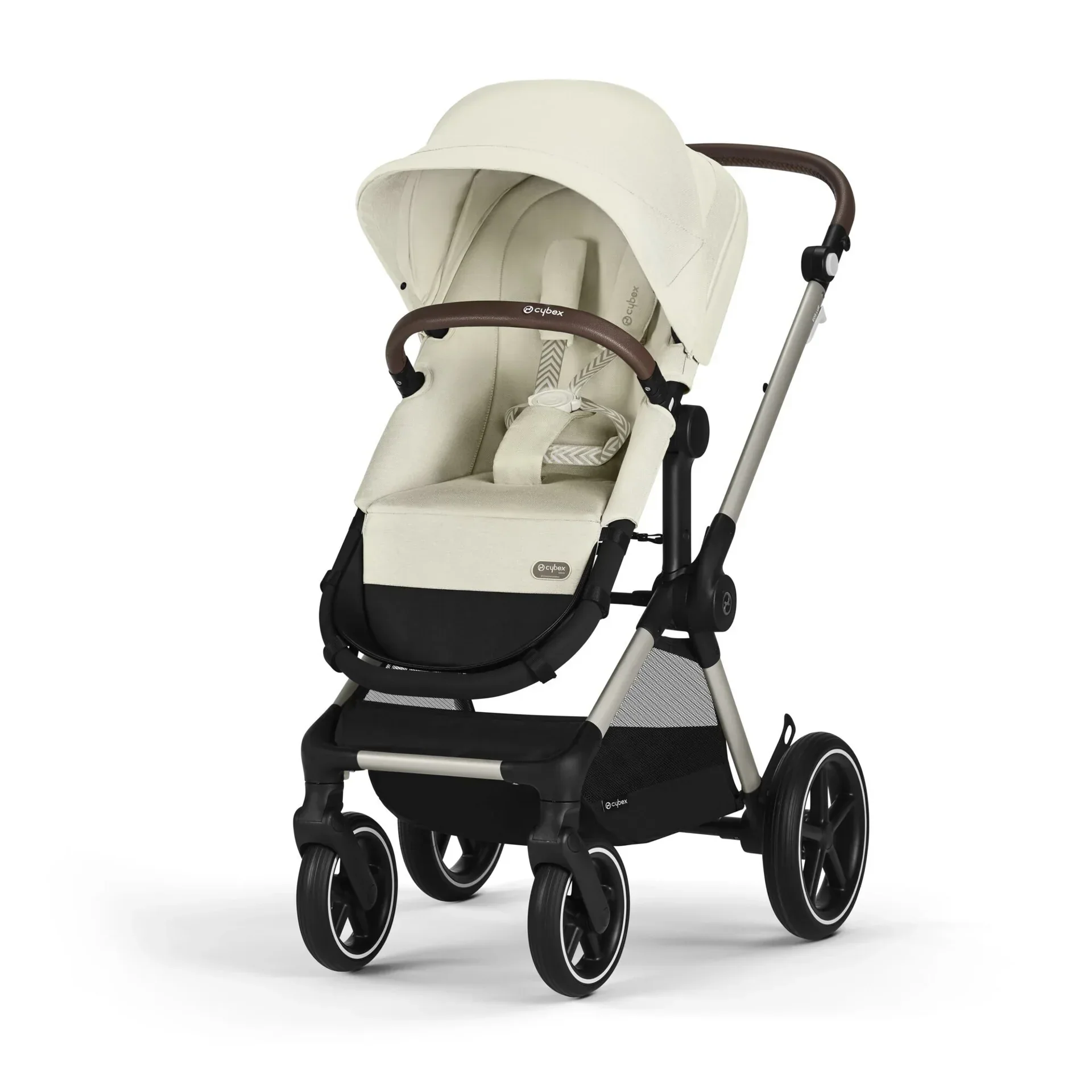 Cybex® Baby Stroller 2in1 Eos™ Lux Seashell Beige (Taupe Frame) - Image 2