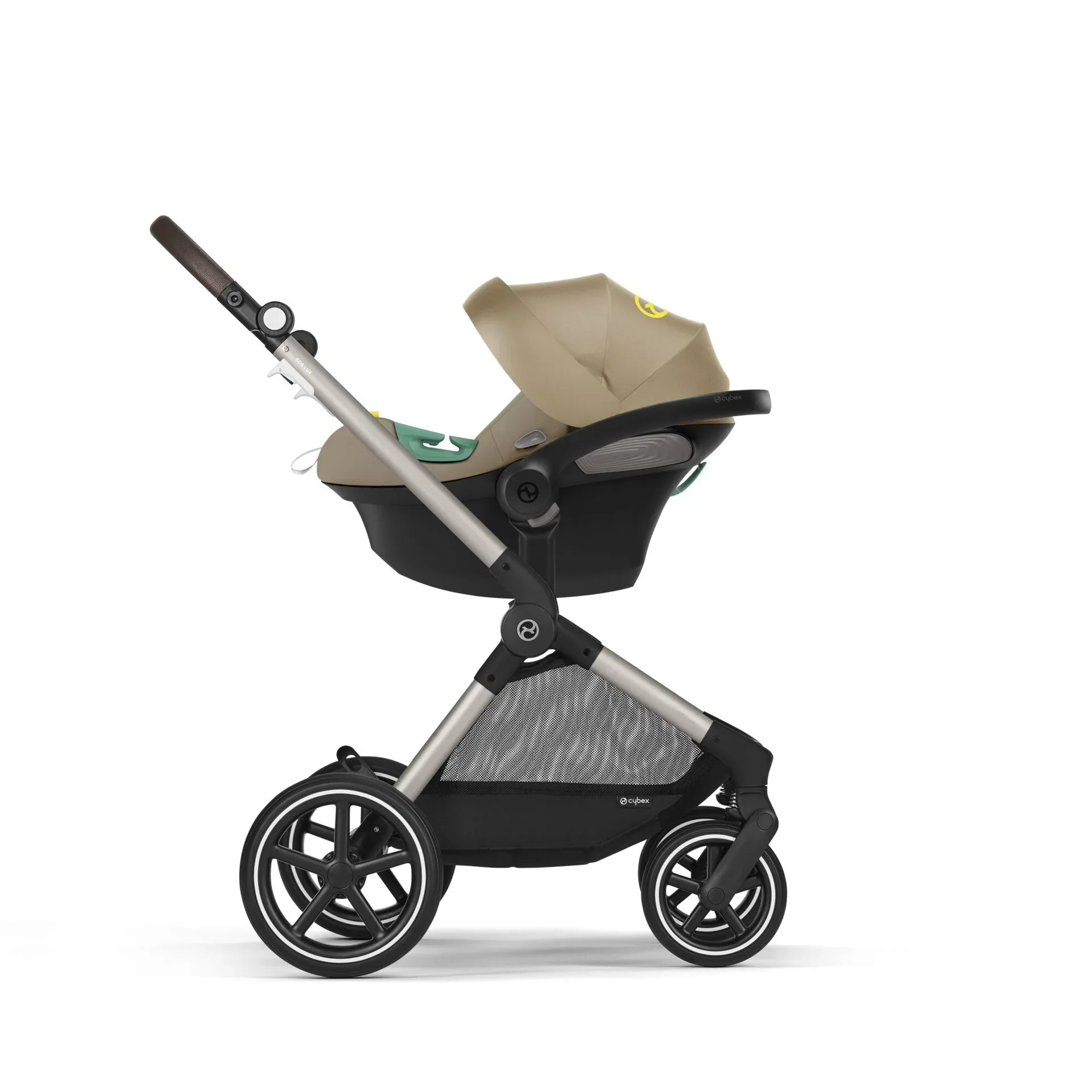 Cybex® Baby Stroller 2in1 Eos™ Lux Seashell Beige (Taupe Frame) - Image 8