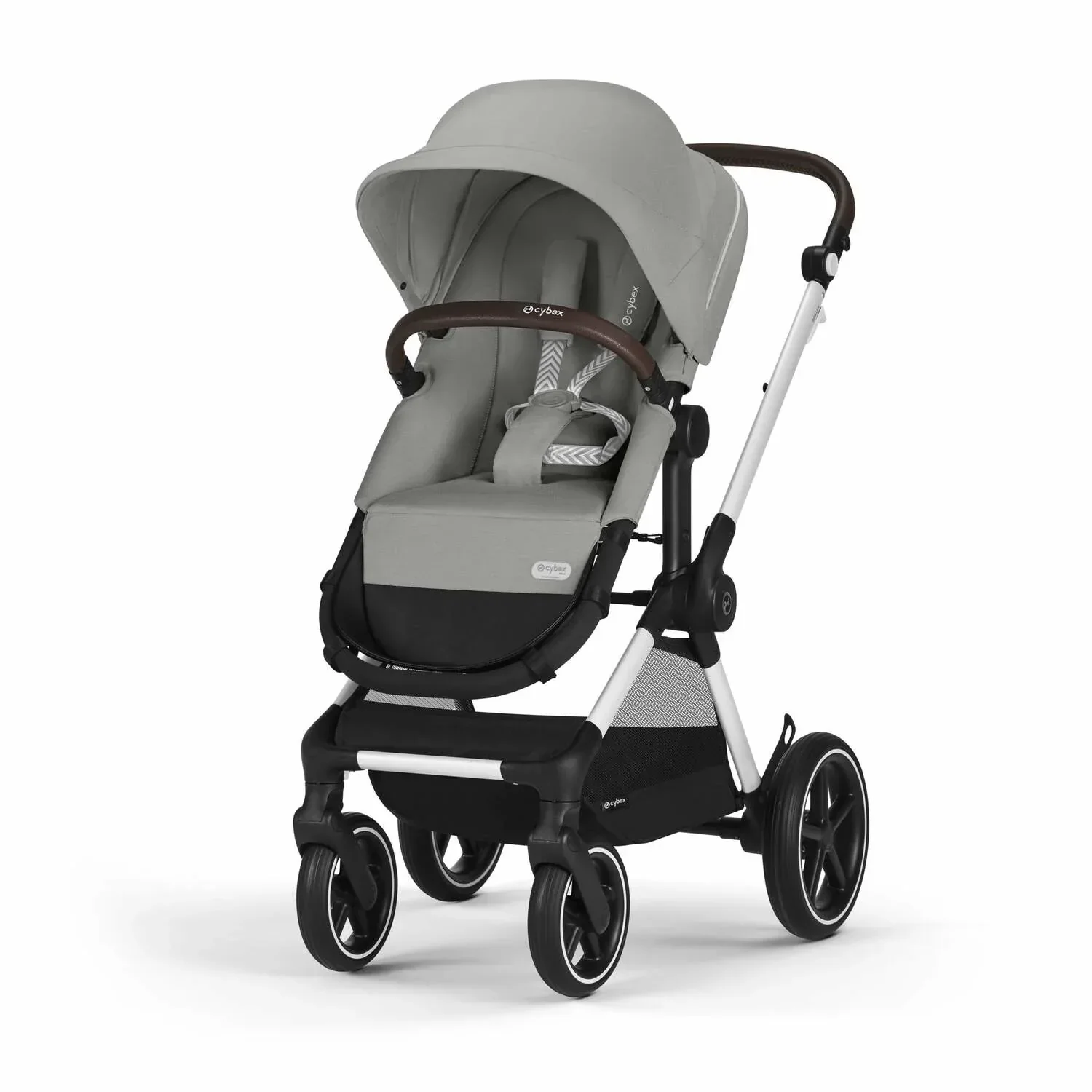 Cybex® Baby Stroller 2in1 Eos™ Lux Stone Grey (Silver Frame) - Image 2
