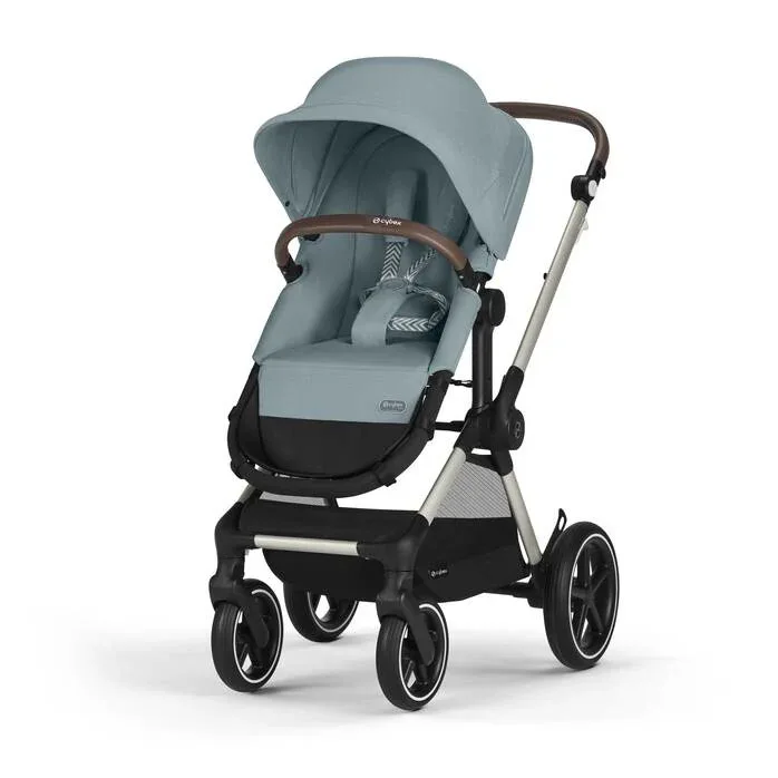 Cybex® Baby Stroller 2in1 Eos™ Lux Stormy Blue (Taupe Frame) - Image 2